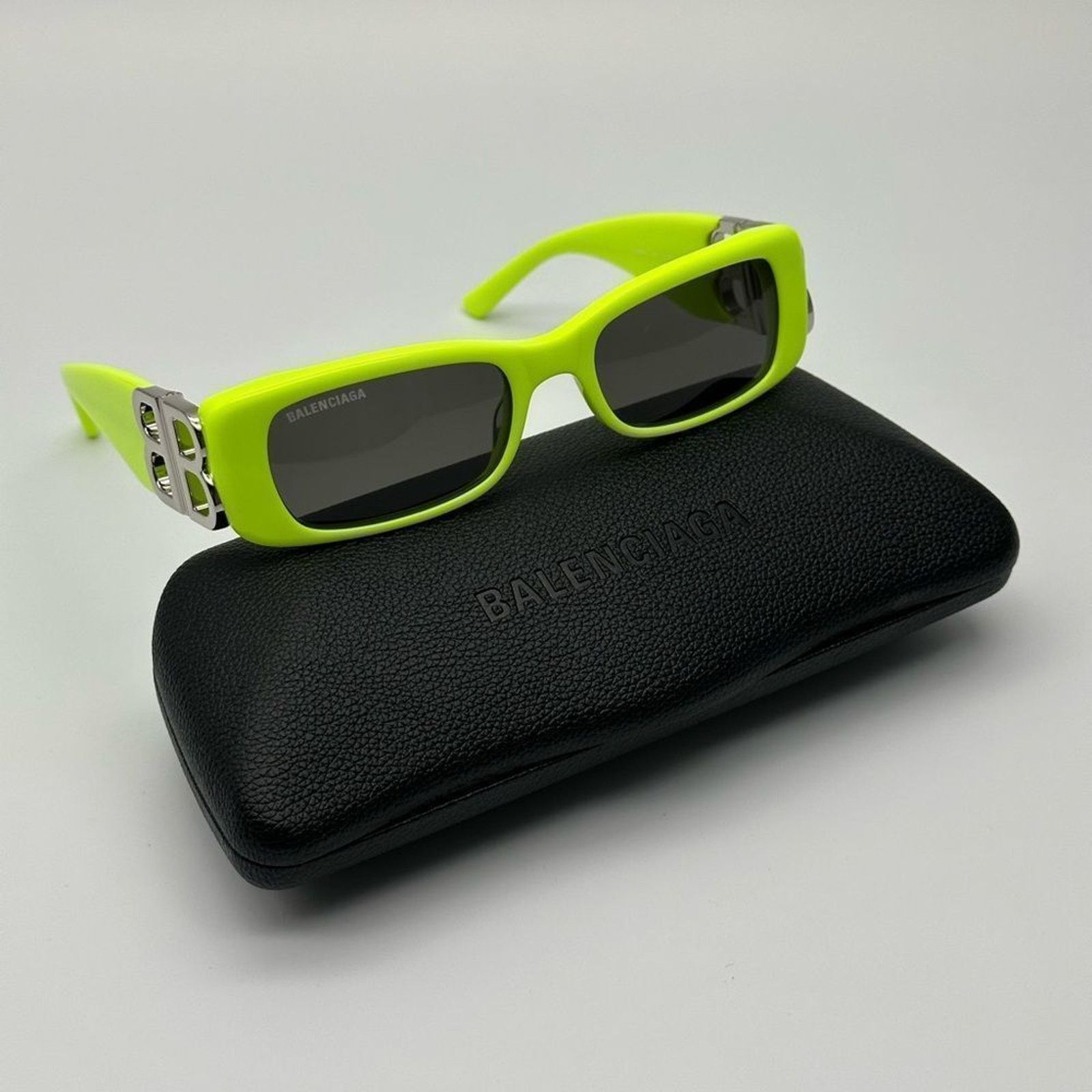 Balenciaga NEW Balenciaga BB0096S 008 Yellow Silver Women Sunglasses Size ONE SIZE - 8 Thumbnail