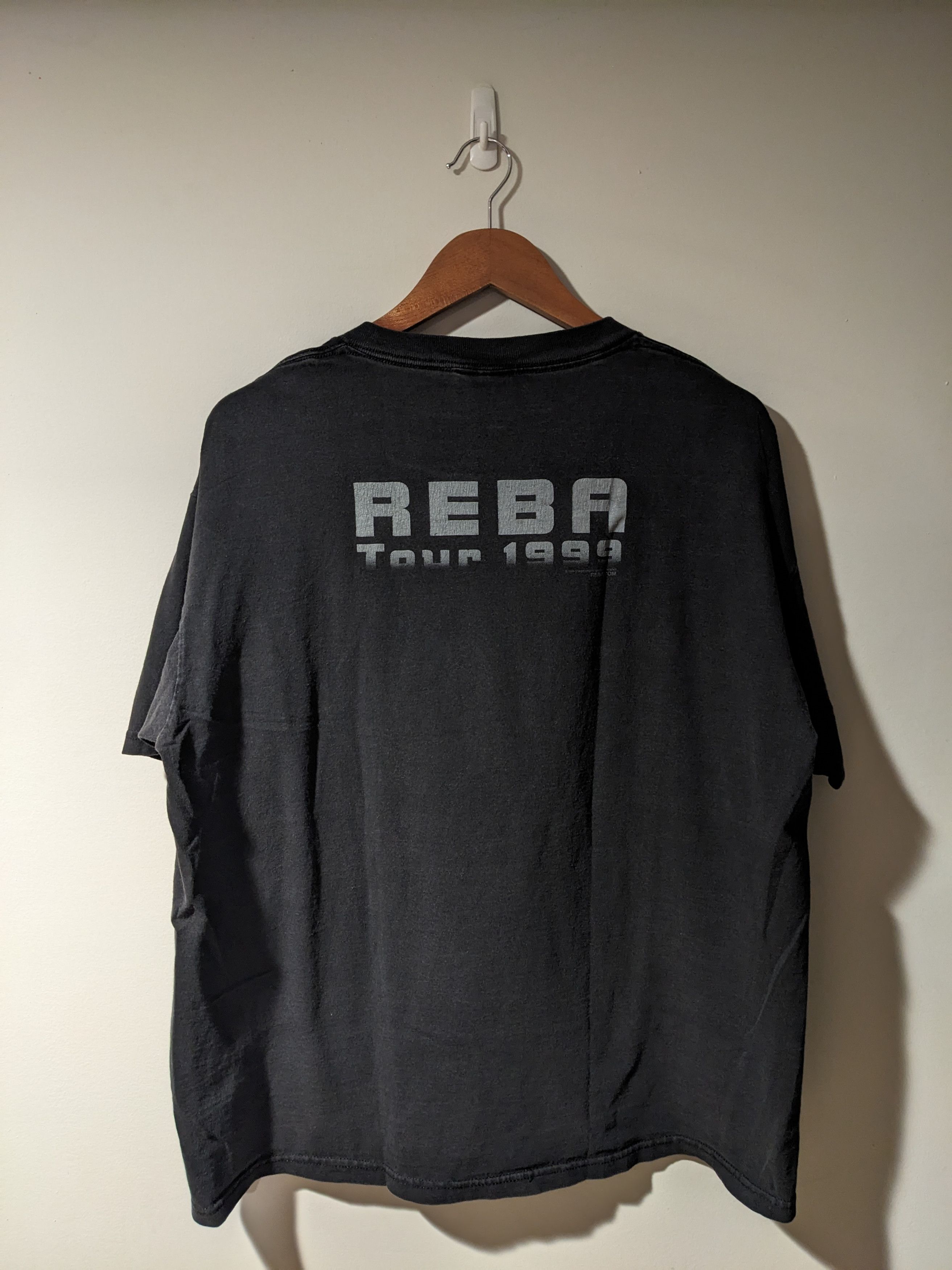 Band Tees × Vintage Vintage 1999 Reba Tour Music Black X-Large T-Shirt Size US XL / EU 56 / 4 - 5 Thumbnail