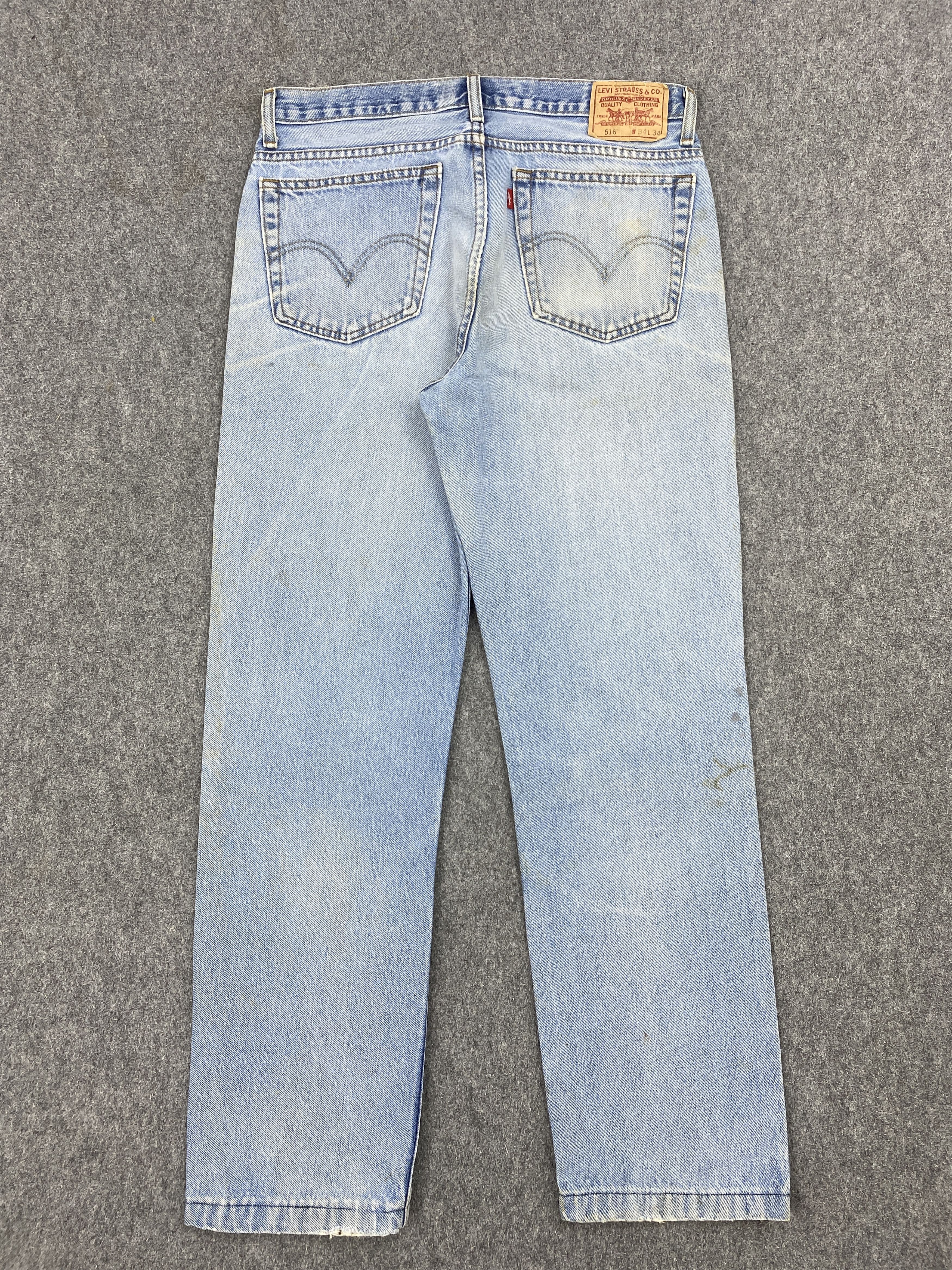 Levi's × Vintage Vintage Levis 516 Faded Blue Denim Size US 34 / EU 50 - 3 Thumbnail