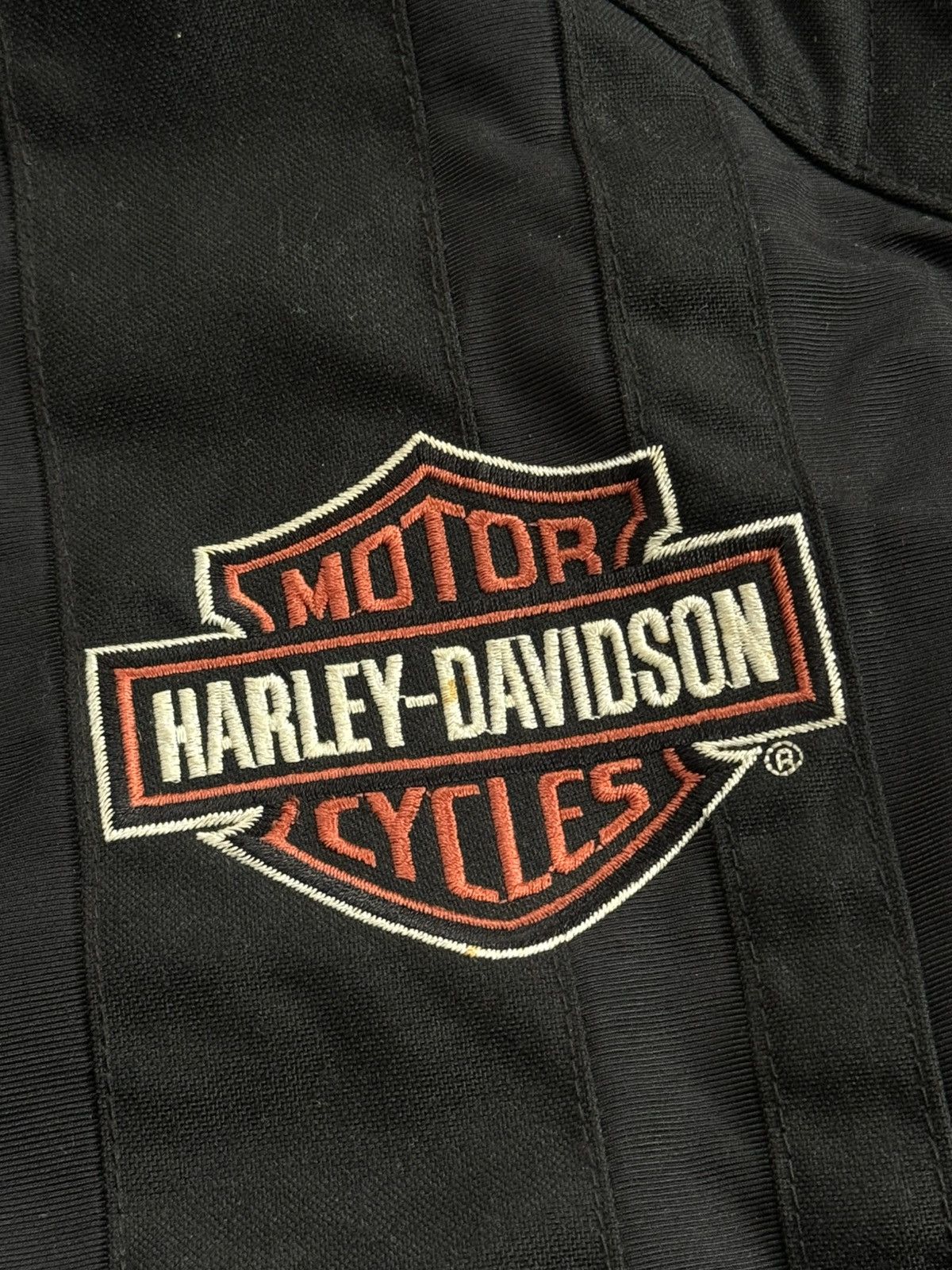 Harley Davidson Harley Davidson motorcycle biker jacket bomber racing 90s Size US L / EU 52-54 / 3 - 15 Thumbnail