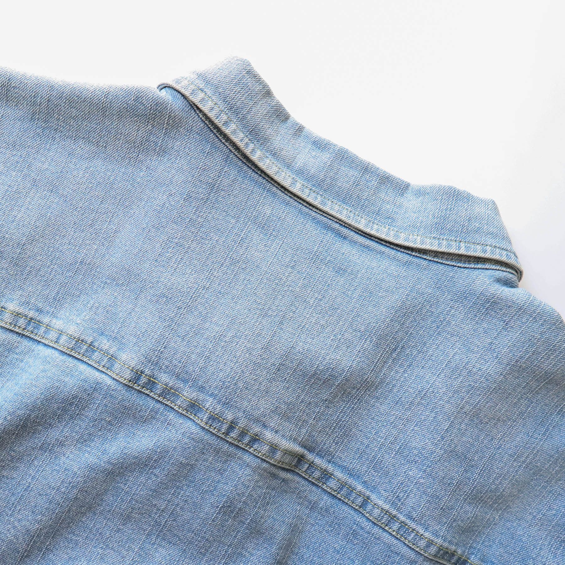 Frye Rare Frye Vintage Washed Denim Button Down Western Shirt Size US XL / EU 56 / 4 - 7 Thumbnail