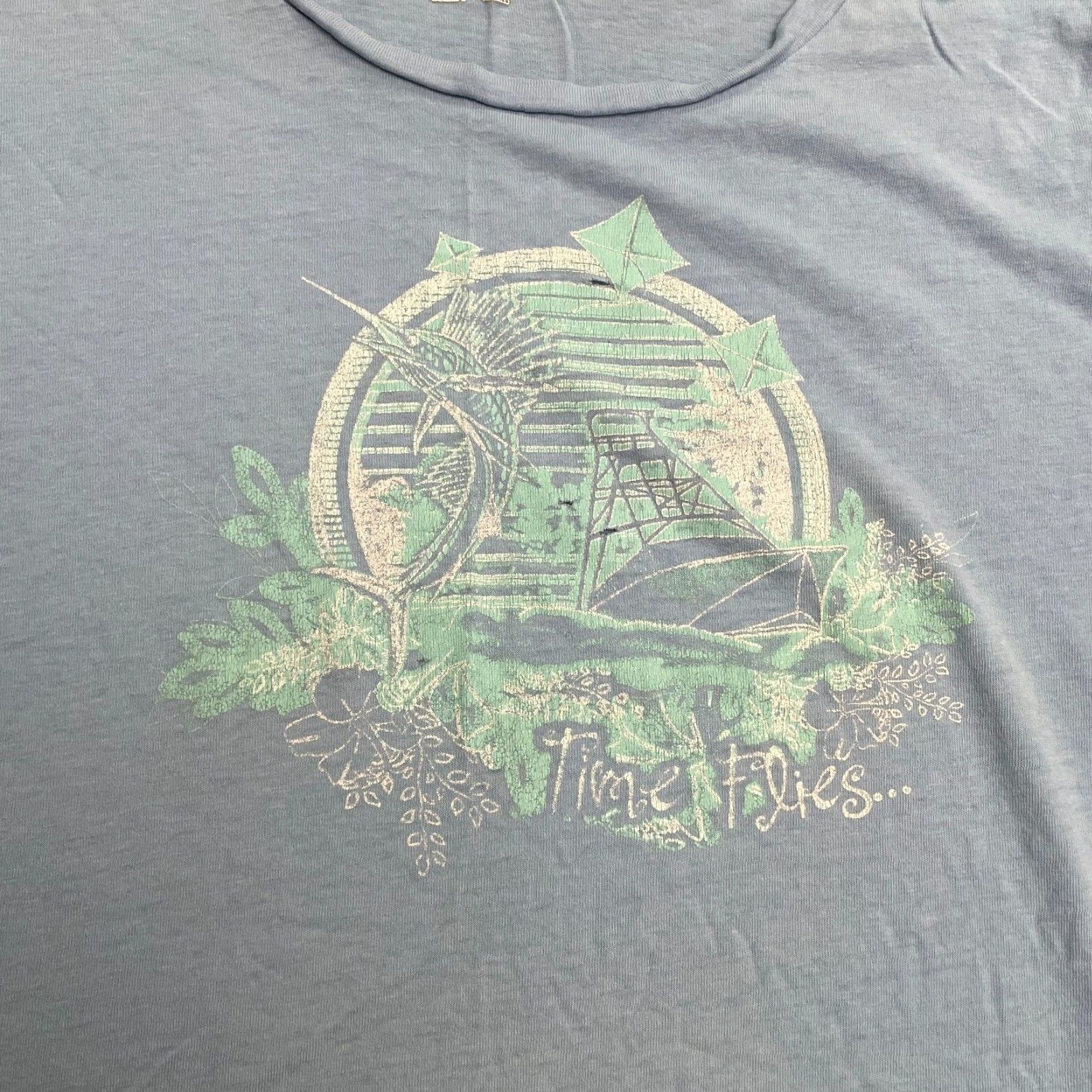 Vintage Columbia T-Shirt Women XL Blue Round Neck Short Sleeve Casual Tee Outdoor Classic Size XL / US 12-14 / IT 48-50 - 3 Thumbnail