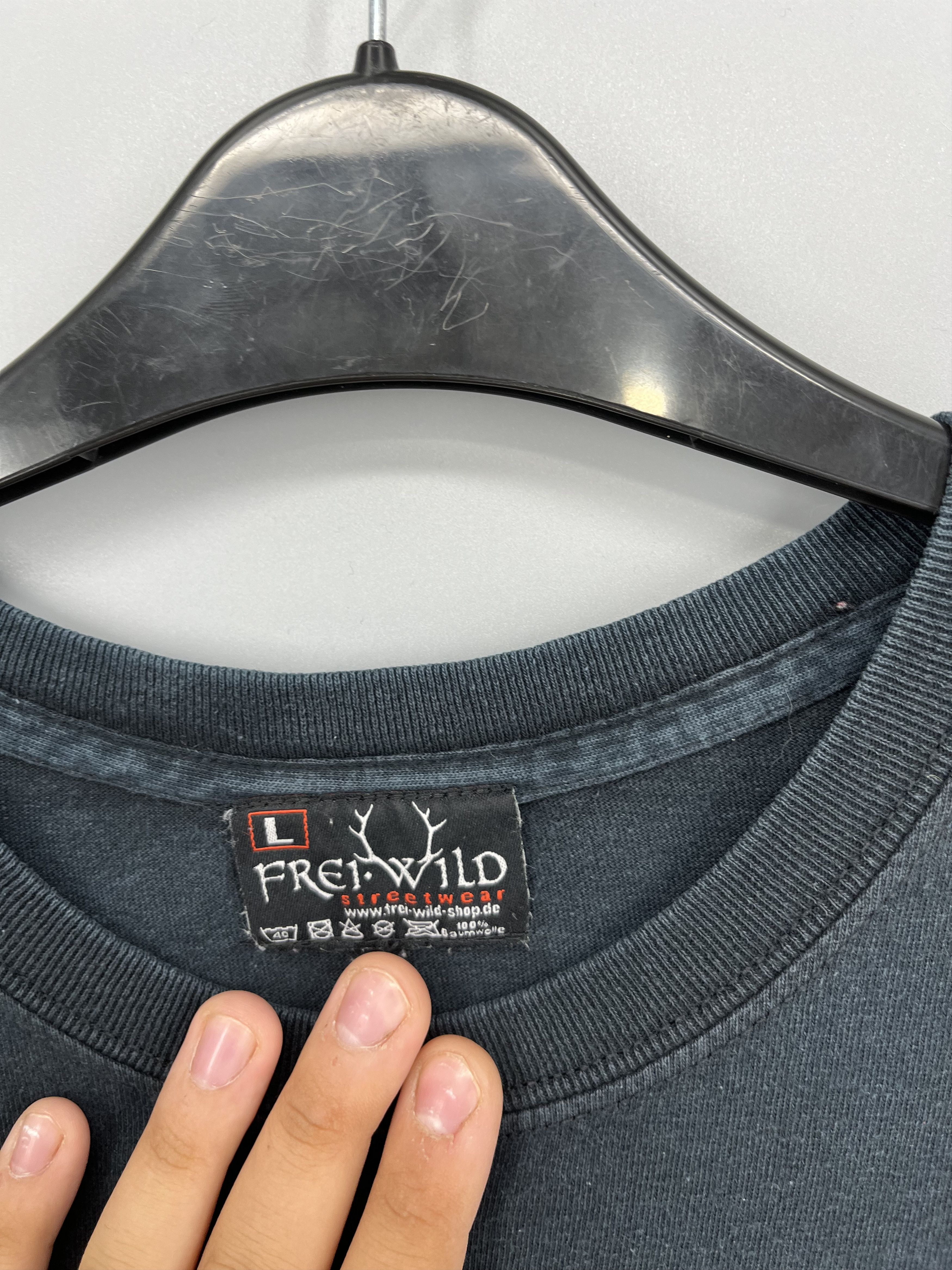 Band Tees Vintage Frei WILD Band tee Skull T shirt Black Size US L / EU 52-54 / 3 - 7 Thumbnail