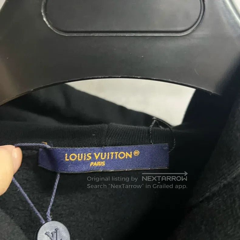 Louis Vuitton Louis Vuitton Latest Black Graphic Zip Hooded Long Sleeve Size US XXL / EU 58 / 5 - 2 Thumbnail
