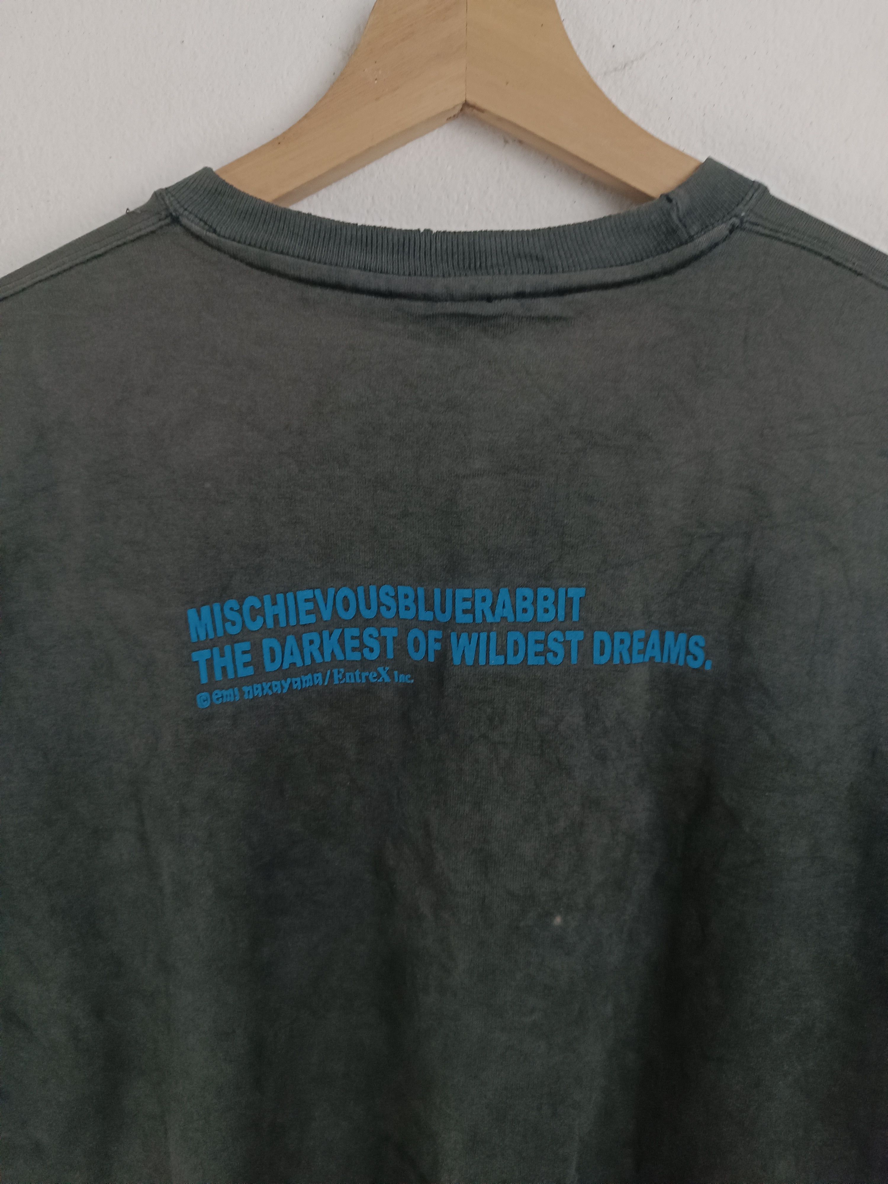 Japanese Brand THRASHED FADED VINTAGE Y2K MISCHIEVOUS TEE VERY RARE Size US L / EU 52-54 / 3 - 15 Thumbnail