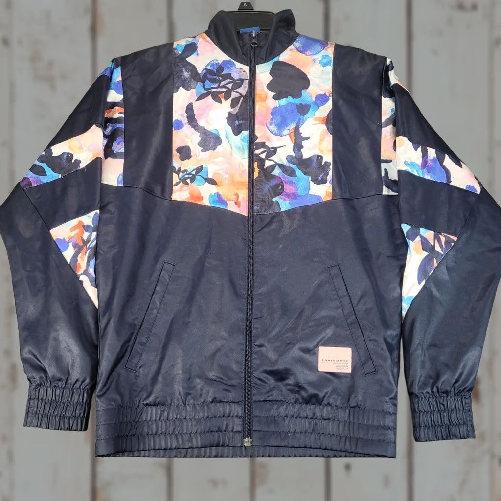 Adidas ADIDAS Long Track Satin Palm Tree Jacket Size L | Grailed