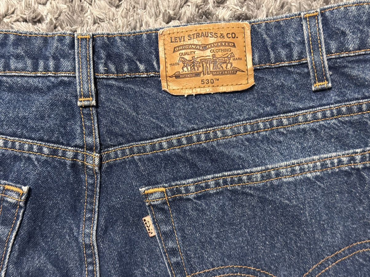 Levi's × Levi's Vintage Clothing × Vintage Levi’s Orange Tab Jeans 530 38x30 Vintage Tapered Denim 90s Size US 38 / EU 54 - 10 Thumbnail