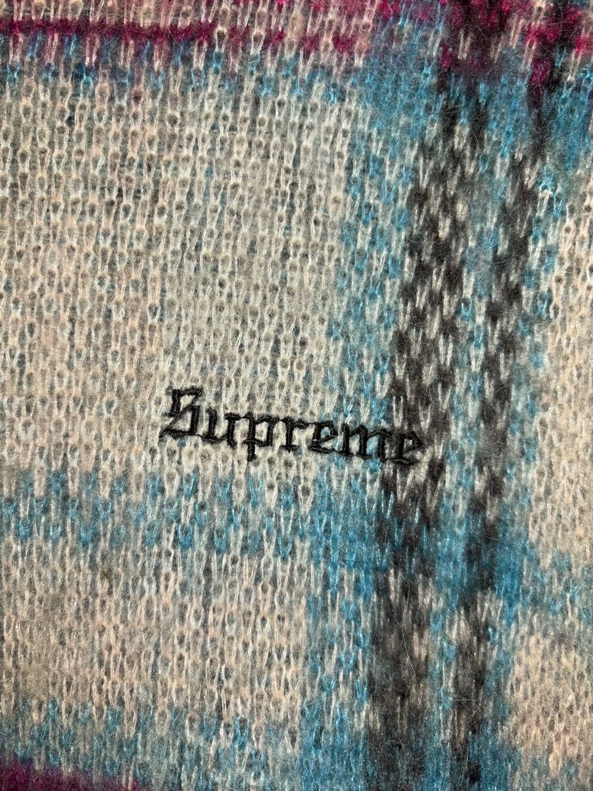 Supreme Brushed Plaid Sweater | Grailed