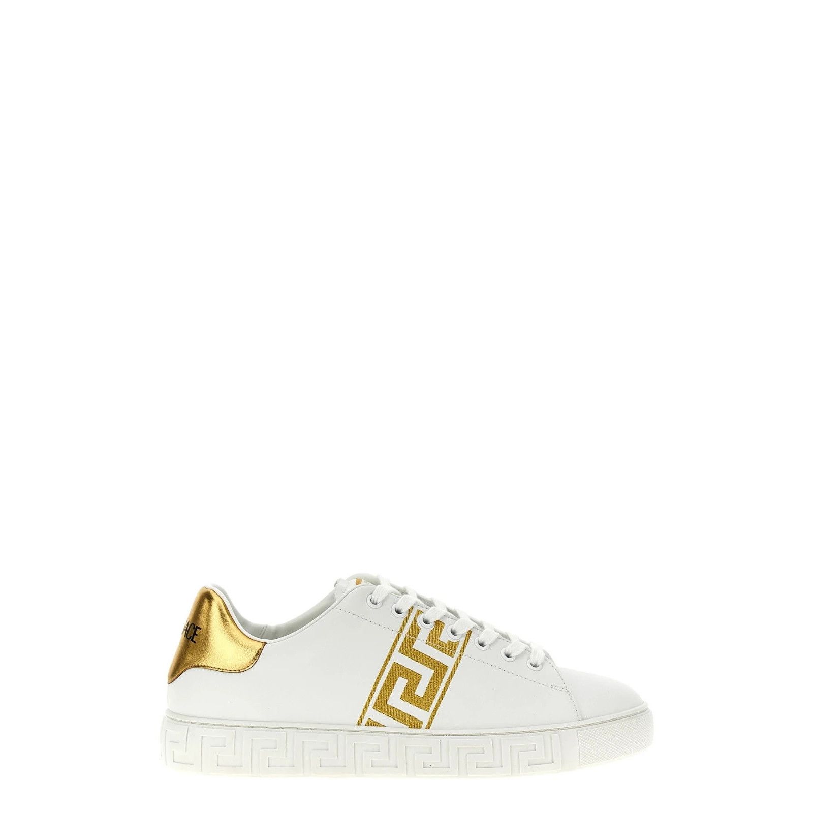 Versace VERSACE Greca White/Gold Sneakers New And Authentic (Men's s Size US 11 / EU 44 - 1 Thumbnail