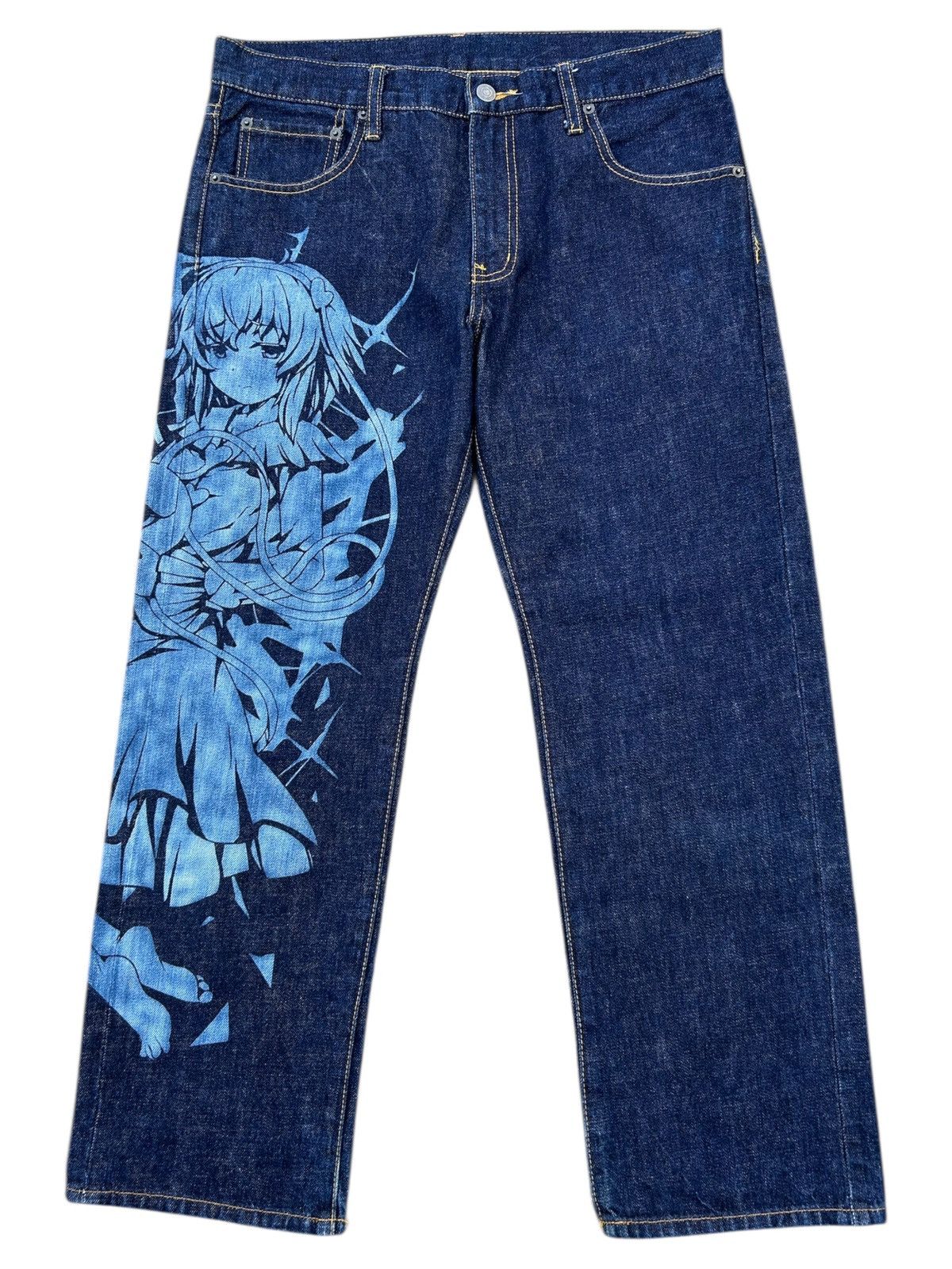 Kapital Japanese Anime character Denim Jeans Size US 34 / EU 50 - 1 Thumbnail