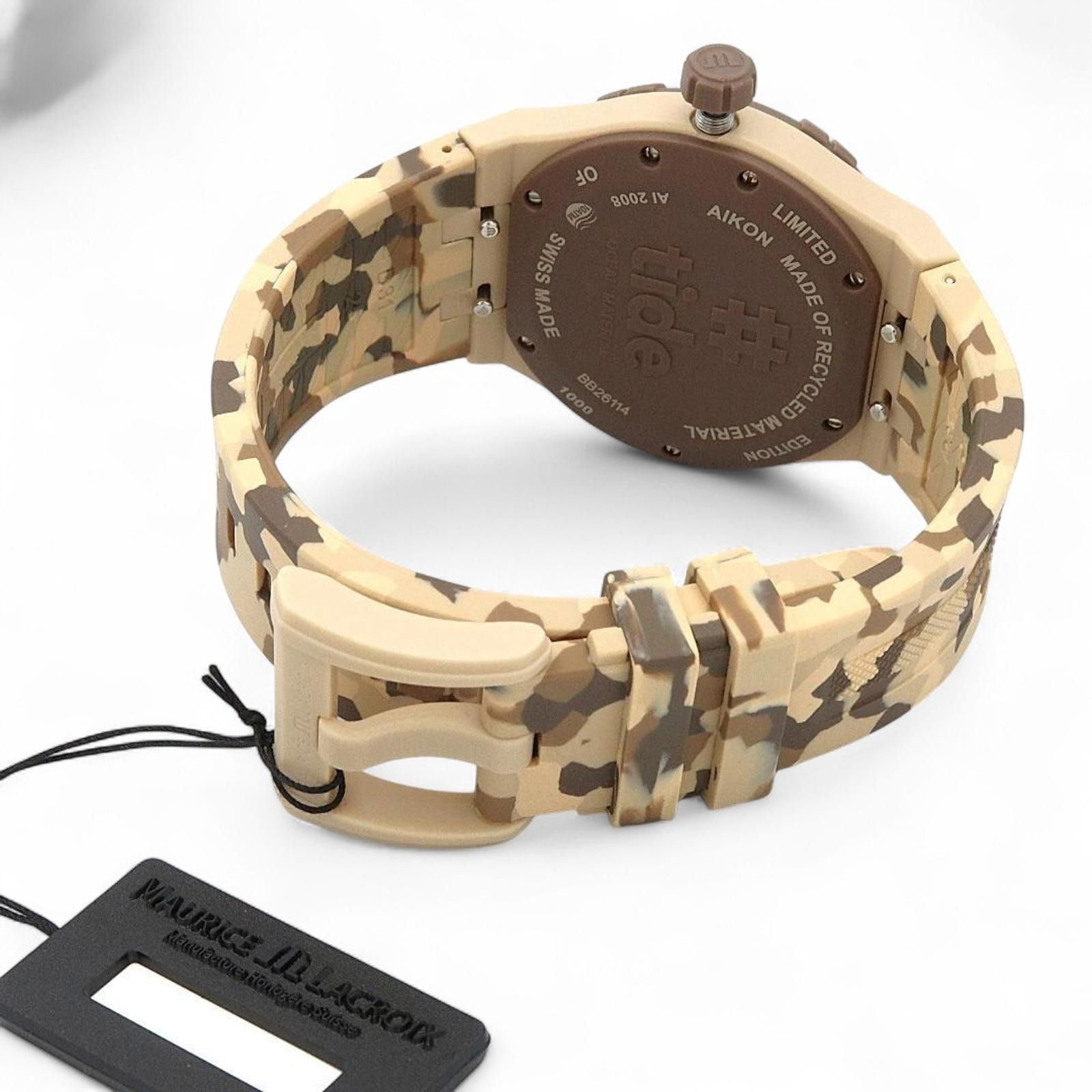Maurice Lacroix Maurice Lacroix - Camouflage Patterned Silicone Strap Watch Size ONE SIZE - 7 Thumbnail
