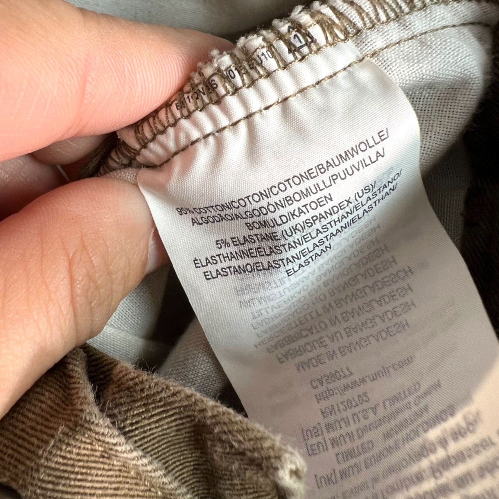 Muji MUJI Womens Pants Chino Wide-Leg High-Waisted Brown 24 Adult Womens 24 Inches Pockets Size 42" / US 20 - 3 Thumbnail