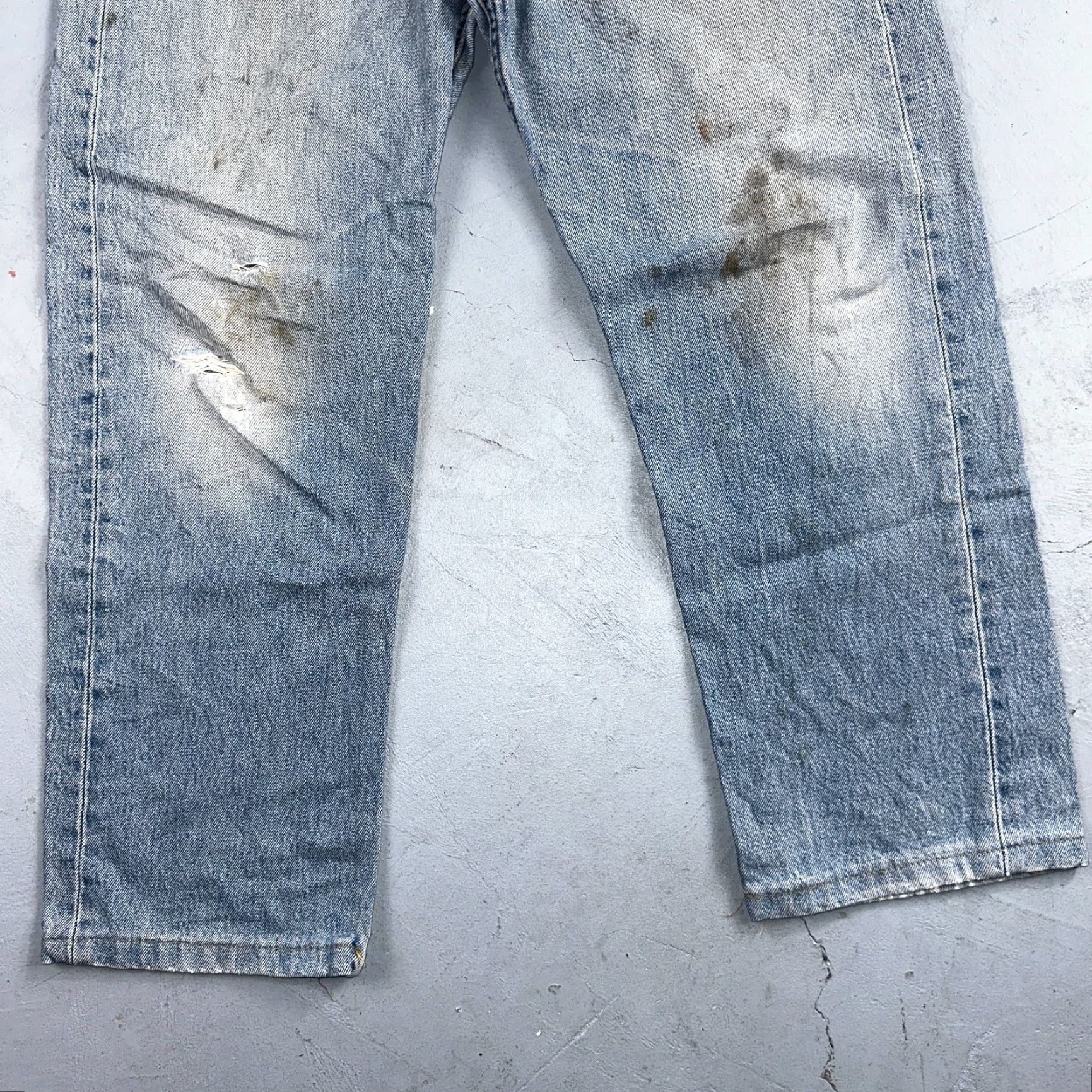Levi's VINTAGE Levi's 501 Jeans Men 36x30 Blue Light Wash Straight 90s USA Classic 5-Pocket Denim Size US 36 / EU 52 - 3 Thumbnail