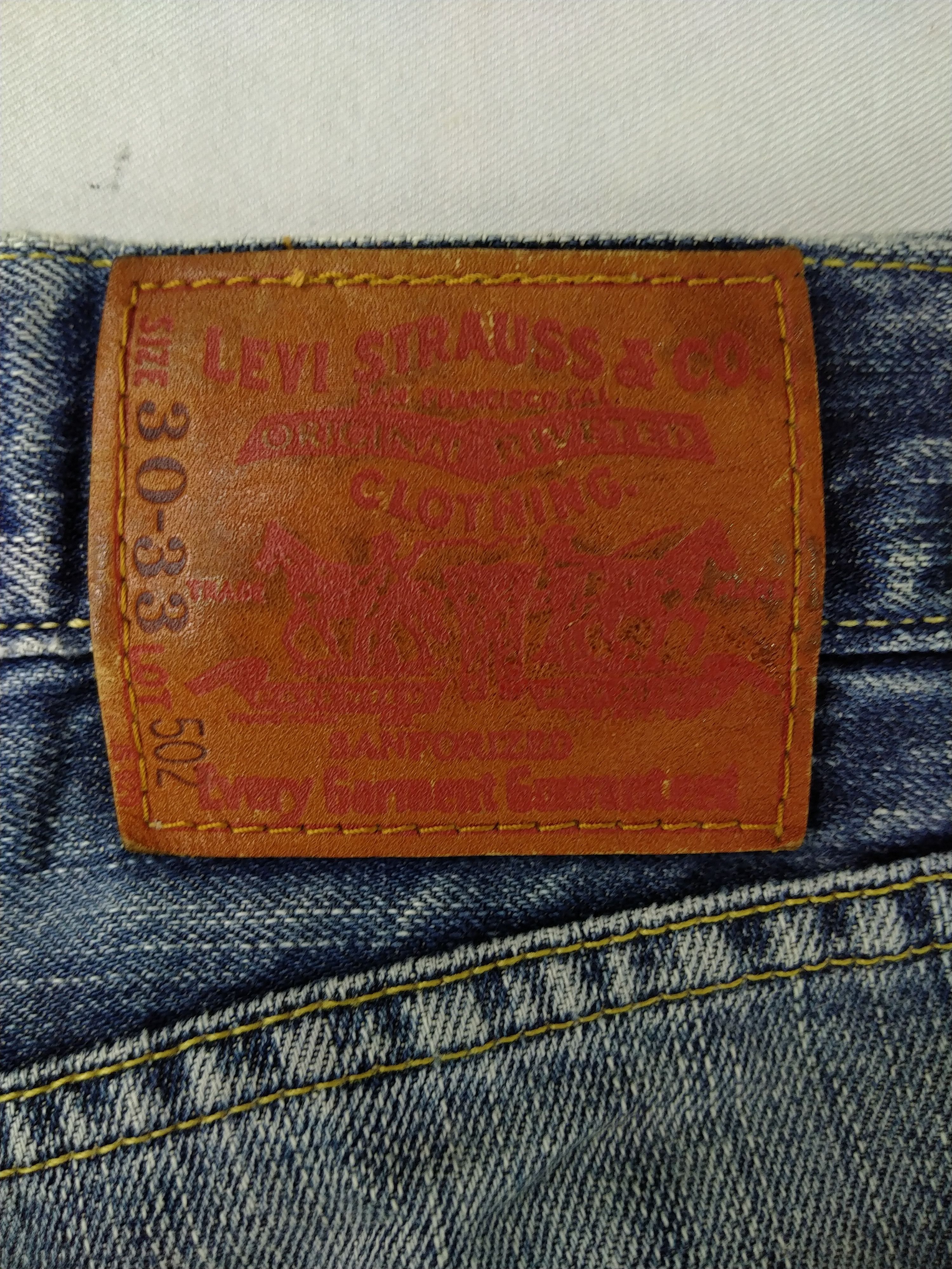 Levi's Blue Vintage Levi's 502 Distressed Ripped Denim -JN167 Size US 30 / EU 46 - 15 Thumbnail
