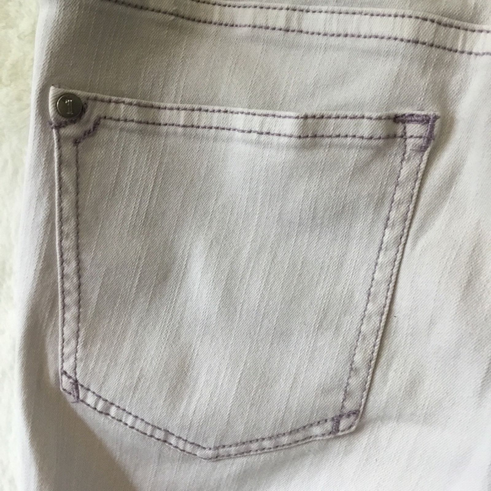 Pilcro and the Letterpress Lavender-Gray Fit/Stet Jeans