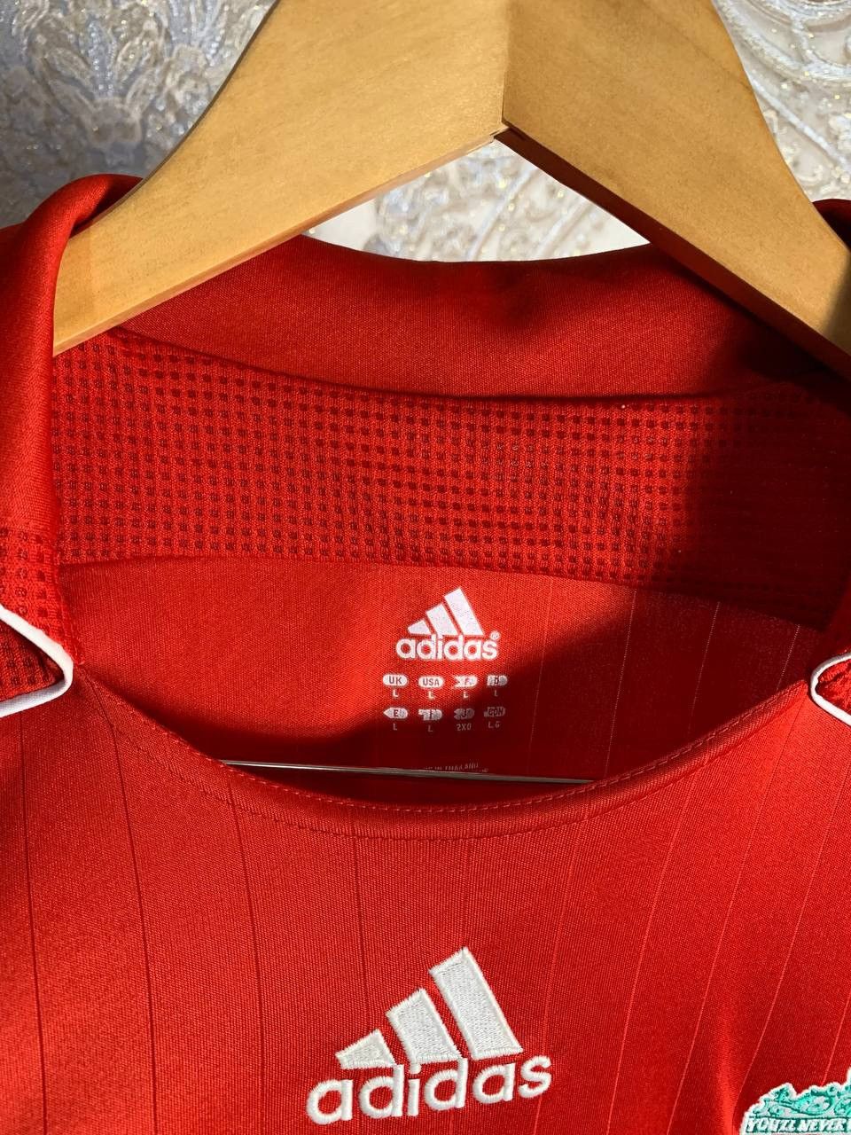 Adidas × Vintage VERY RARE ADIDAS FC LIVERPOOL ENGLAND SOCCER JERSEY RETRO Size US L / EU 52-54 / 3 - 5 Thumbnail