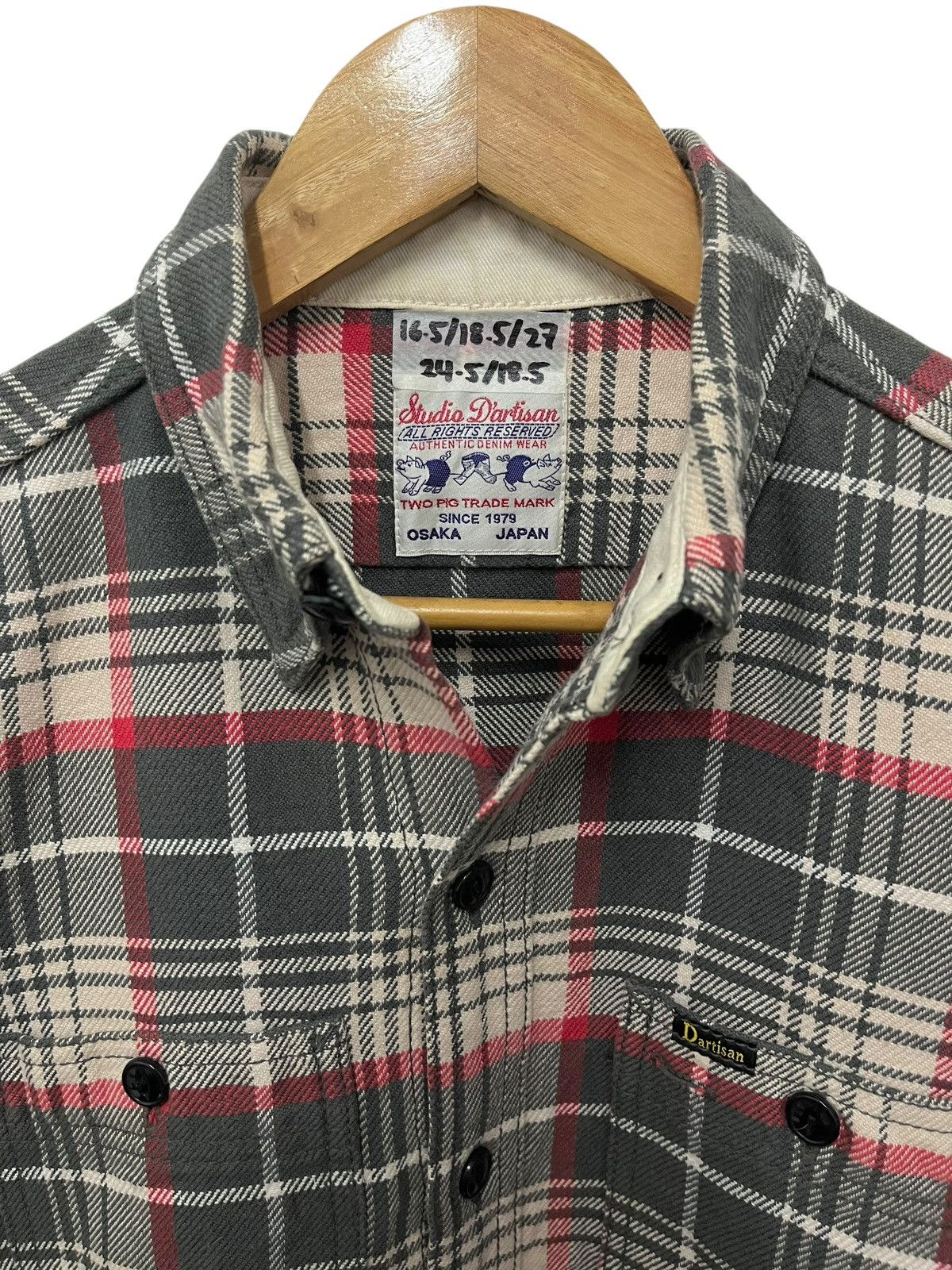 Flannel × Japanese Brand × Studio D'Artisan Studio D’artisan heavyweight flannel shirt Size S / US 4 / IT 40 - 7 Thumbnail