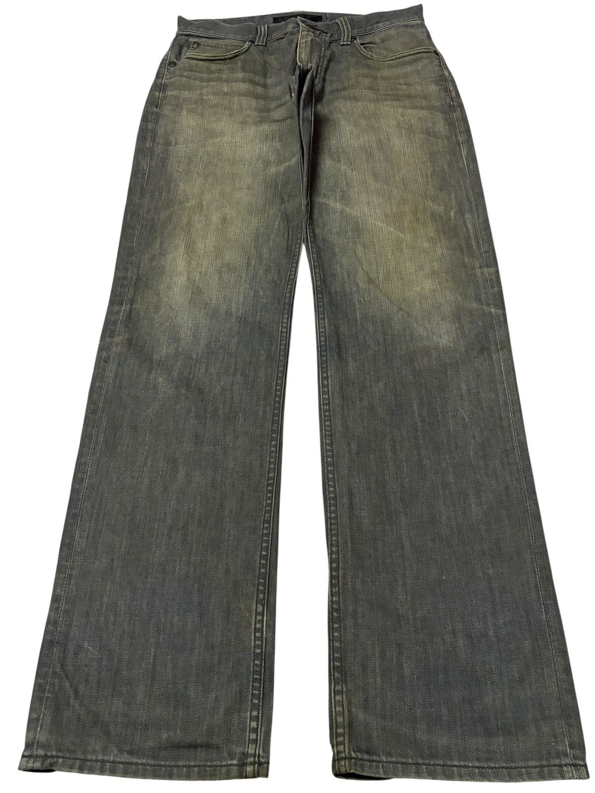 Japanese Brand Vtg Back Number Japan Faded Distressed Jeans Size US 31 - 1 Thumbnail