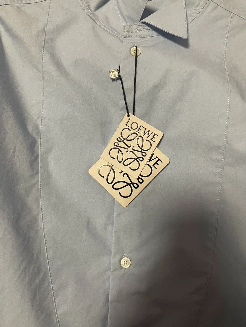Loewe loewe Blue irregular shirt 2504-Nextarrow Size US M / EU 48-50 / 2 - 3 Thumbnail