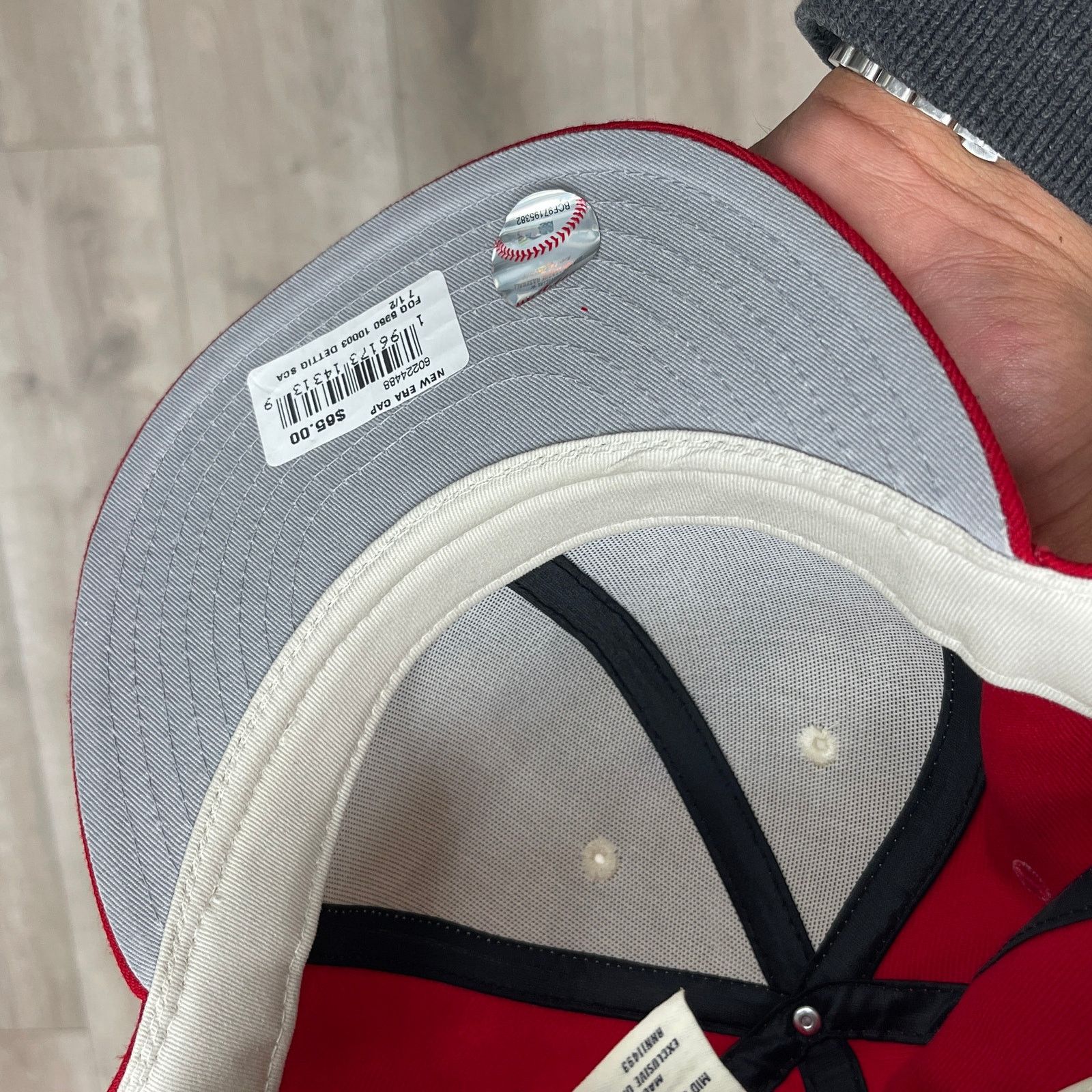 Essentials New Era x Fear of God Cream/Red Essentials Hat size 7 1/2 Size ONE SIZE - 6 Thumbnail