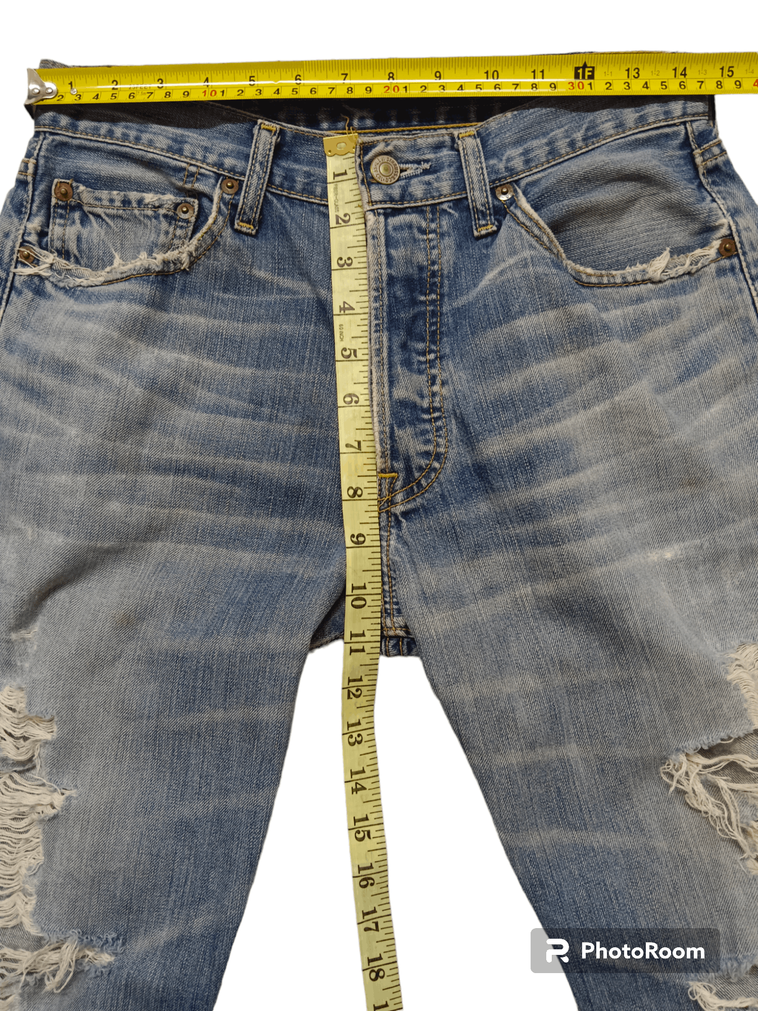 Levi's Vintage Clothing Levi's 501 Seditionaries Distressed Jeans Size US 29 - 16 Thumbnail