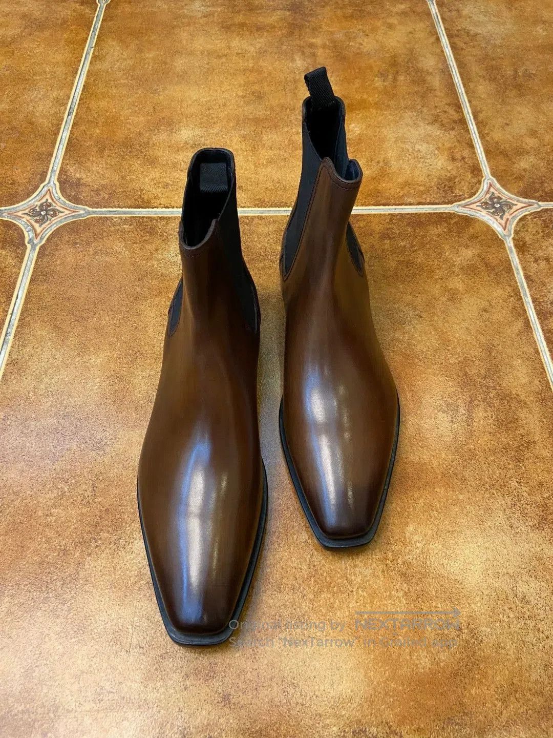 Berluti Brown Leather Chelsea Boots Size 7. Size US 7 / EU 40 - 1 Thumbnail