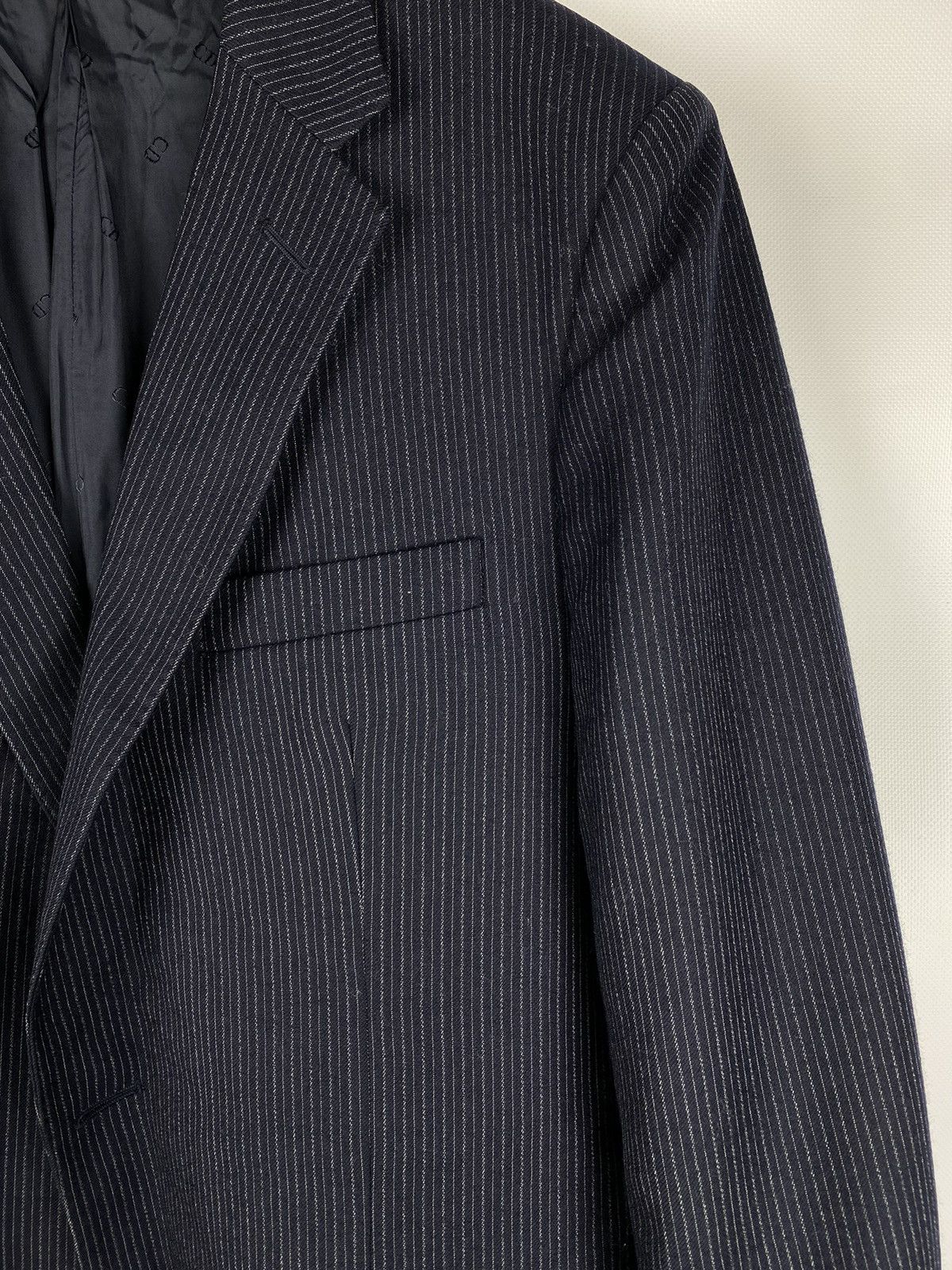 Christian Dior Monsieur × Dior × Vintage Christian Dior Monsieur vintage wool striped blazer jacket Size 44R - 19 Thumbnail