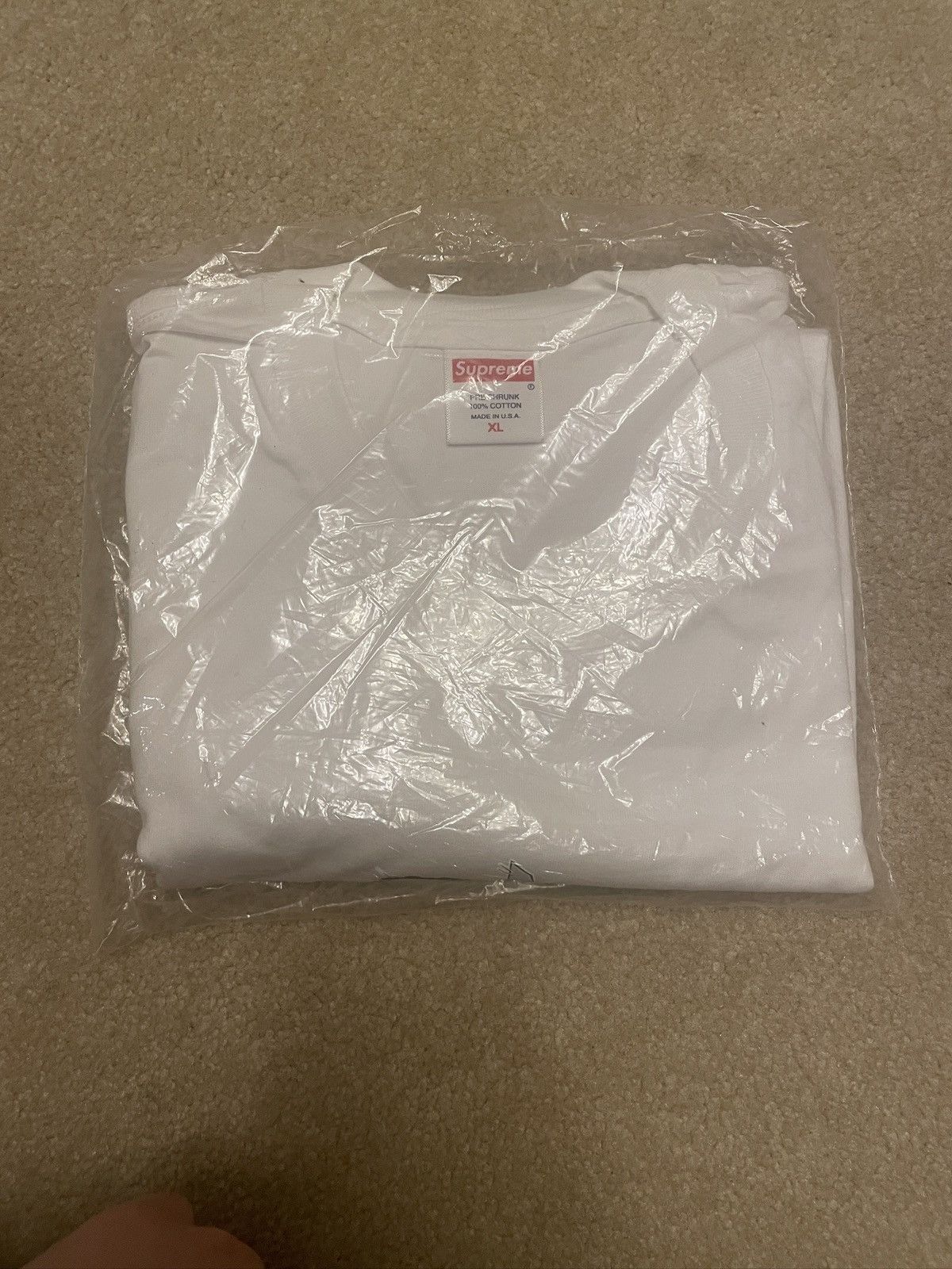 Supreme Supreme Jet Tee White, size XL, NEW Size US XL / EU 56 / 4 - 2 Thumbnail