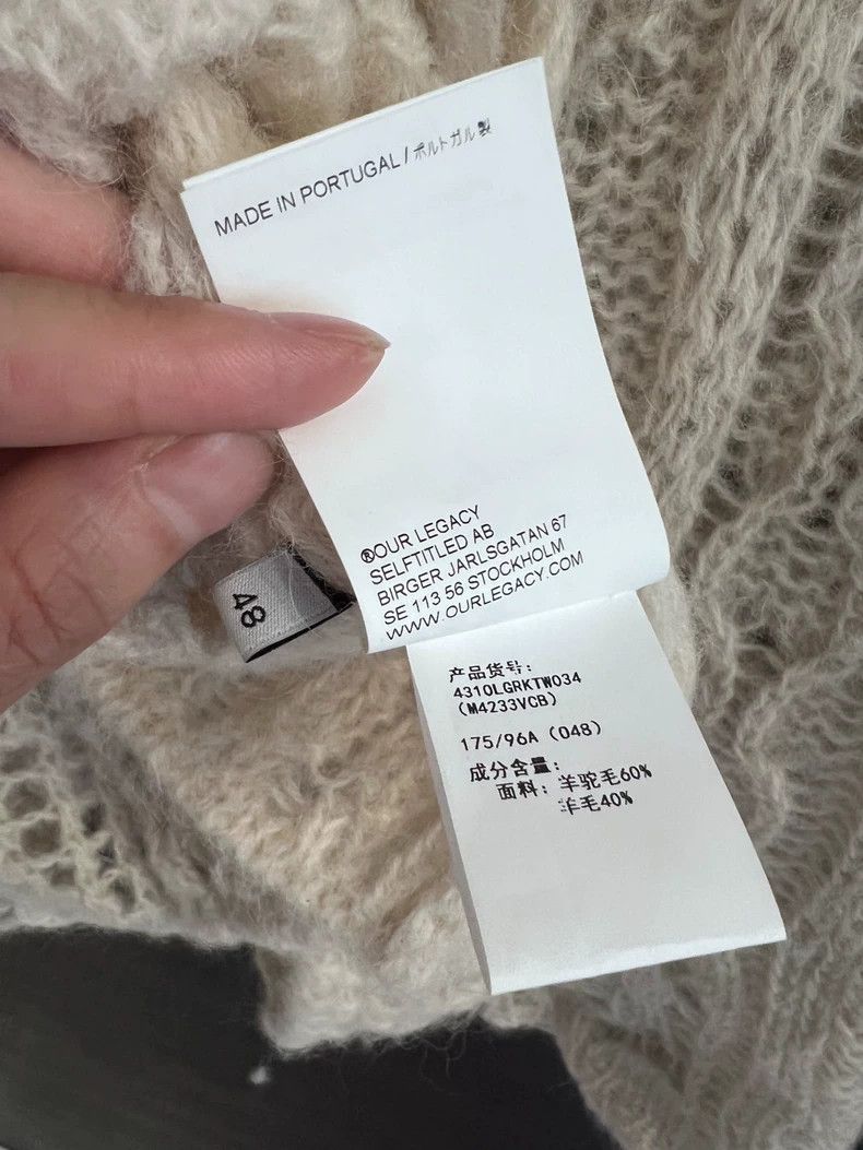 Our Legacy our legacy size 48 Alpaca wool sweater 2502-Nextarrow Size US M / EU 48-50 / 2 - 6 Thumbnail