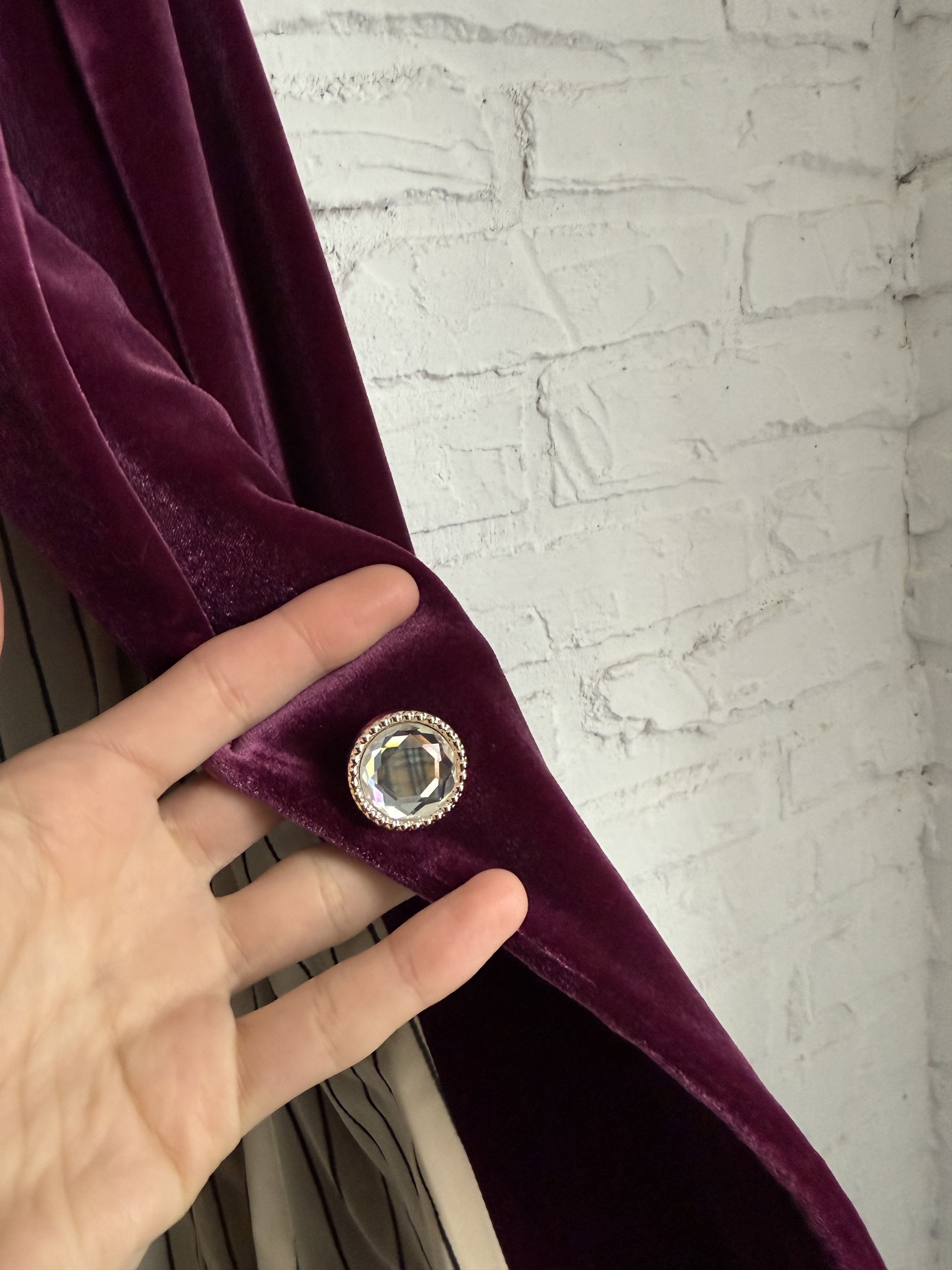 FUZZI Fuzzi Jean Paul Gaultier velour purple blazer Size M / US 6-8 / IT 42-44 - 5 Thumbnail