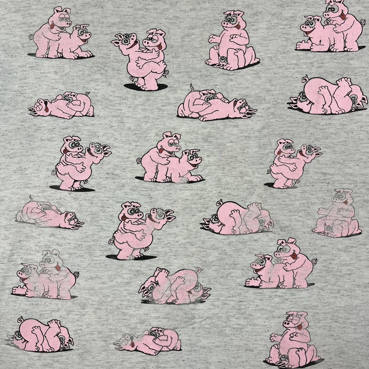 Vintage Vintage Humor sex position pig y2k AOP tee 1991 Size US XL / EU 56 / 4 - 3 Thumbnail