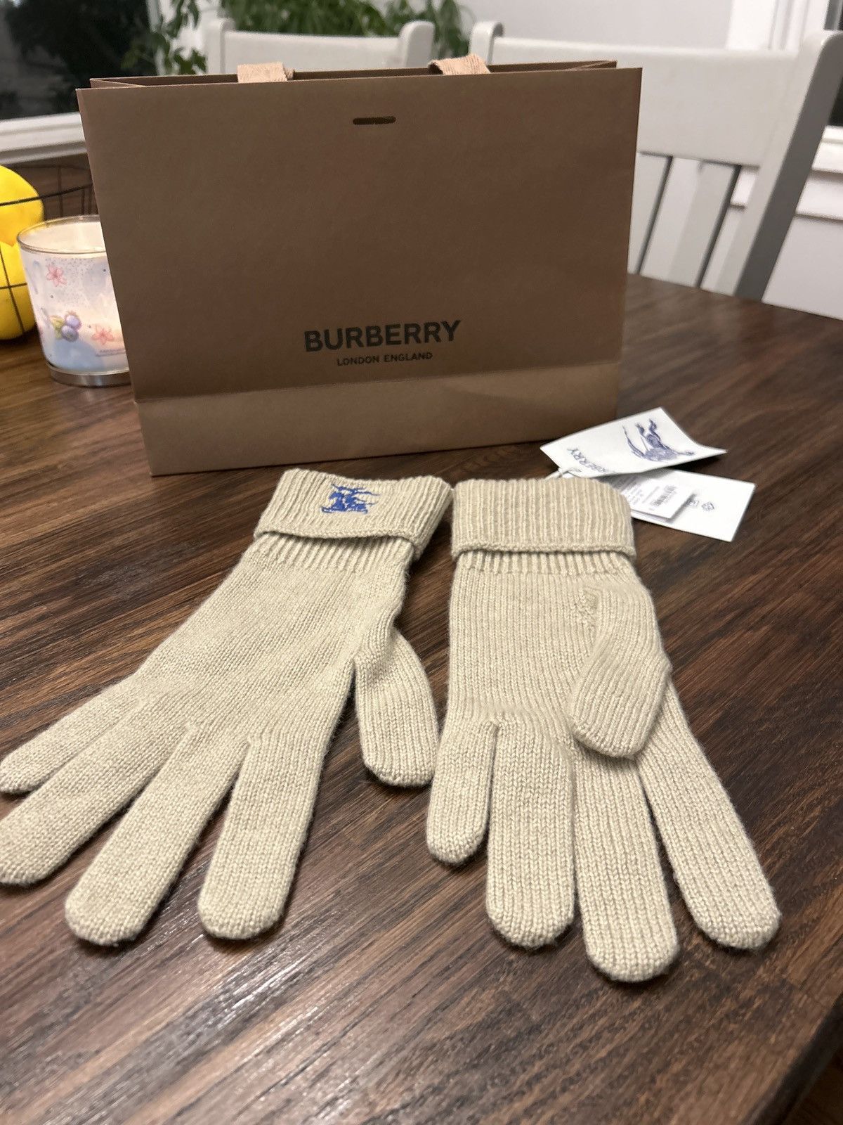 Burberry Burberry Cashmere Gloves Size ONE SIZE - 4 Thumbnail