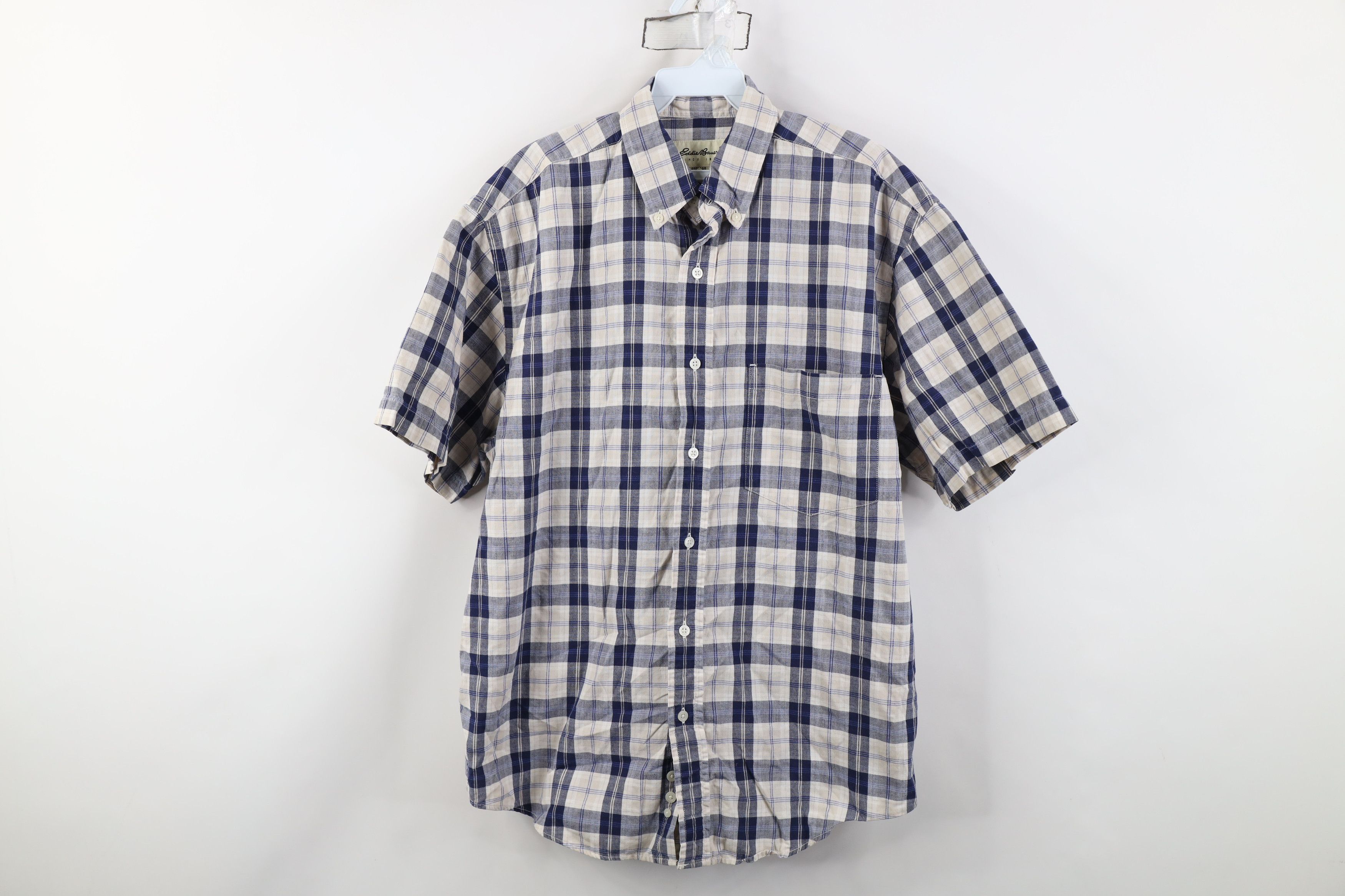 Eddie Bauer Vintage 90s Eddie Bauer Short Sleeve Collared Button Shirt Size US S / EU 44-46 / 1 - 1 Thumbnail