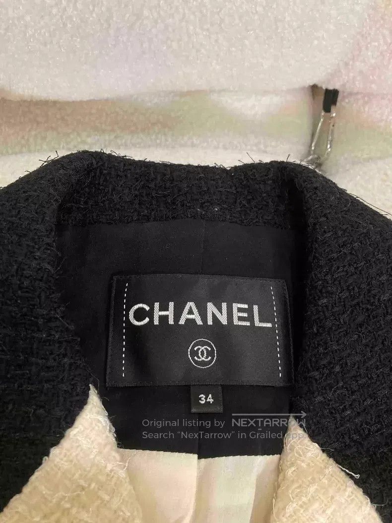 Chanel Chanel Kangpeng Street black and white stitched jacket Size XXS / US 00 / IT 34 - 4 Thumbnail