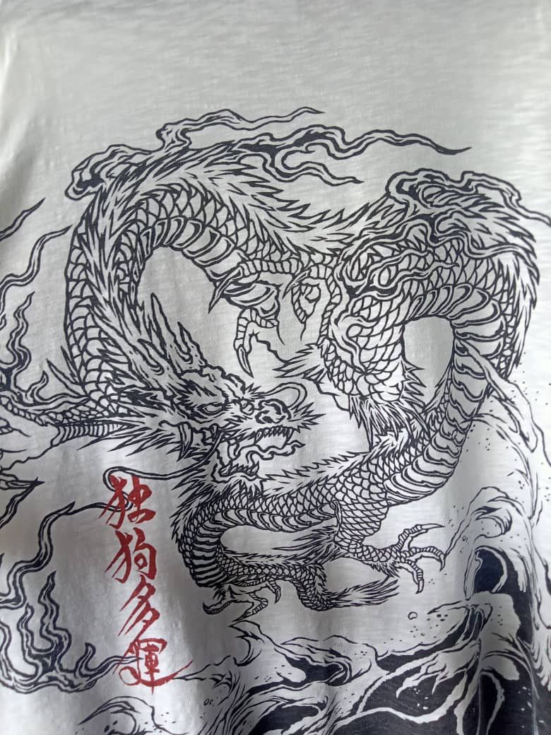 Affliction Dogtown Dragon Eastern Iconography Overprint Tees Size US XL / EU 56 / 4 - 2 Thumbnail