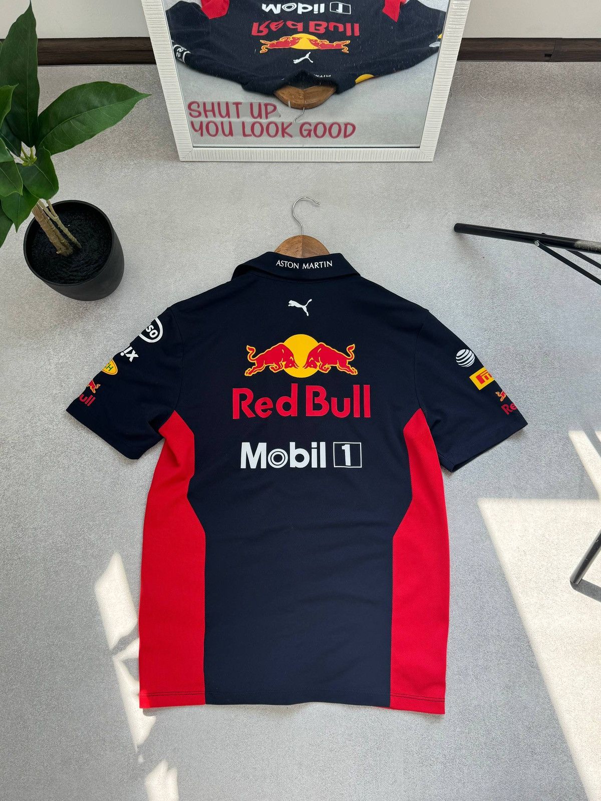 Red Bull PUMA RED BULL RACING F1 POLO SHIRT ASTON MARTIN MOBIL1 Size US S / EU 44-46 / 1 - 3 Thumbnail