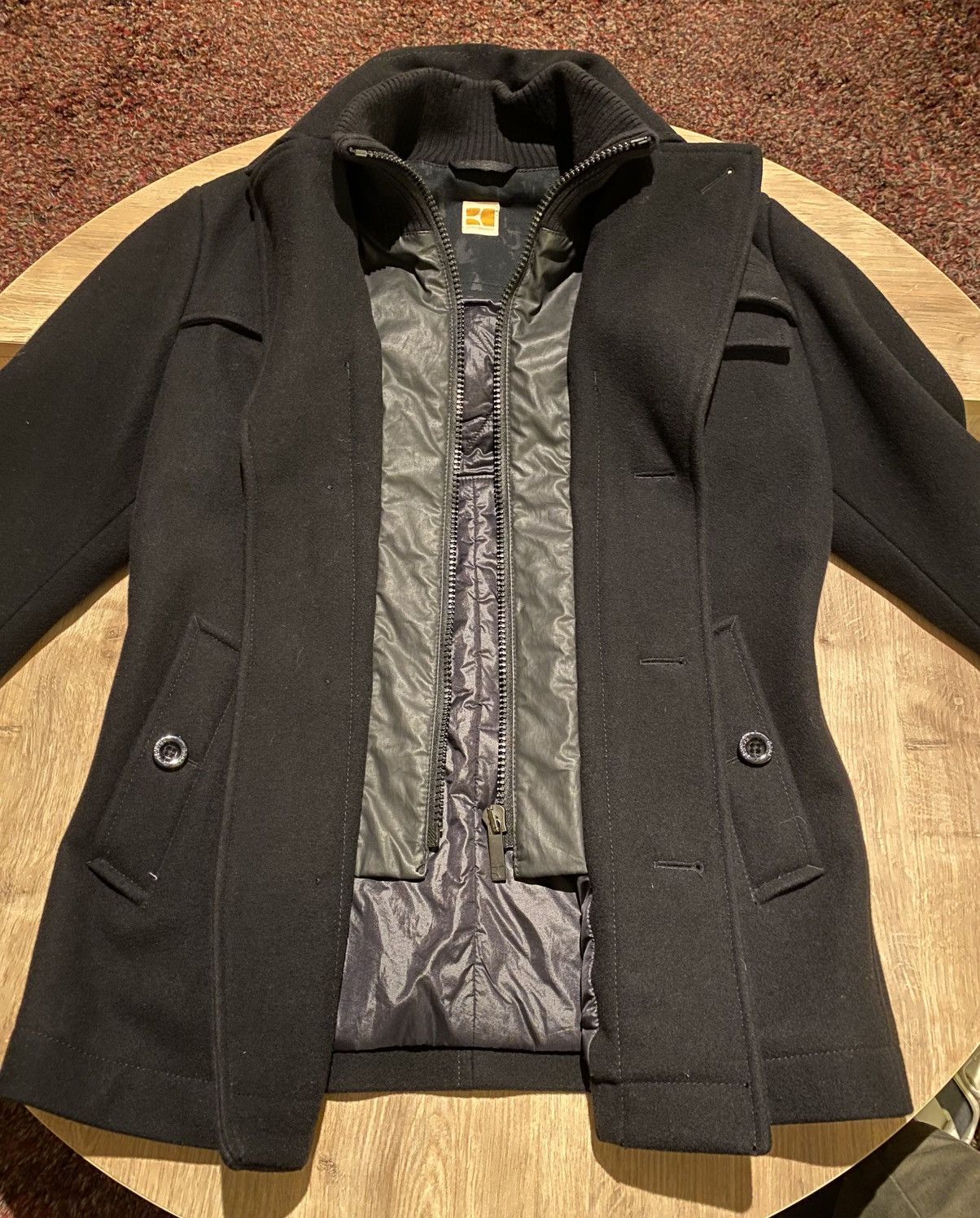 Hugo Boss Hugo Boss Orange - Wool Peacoat Jacket Size US M / EU 48-50 / 2 - 9 Thumbnail