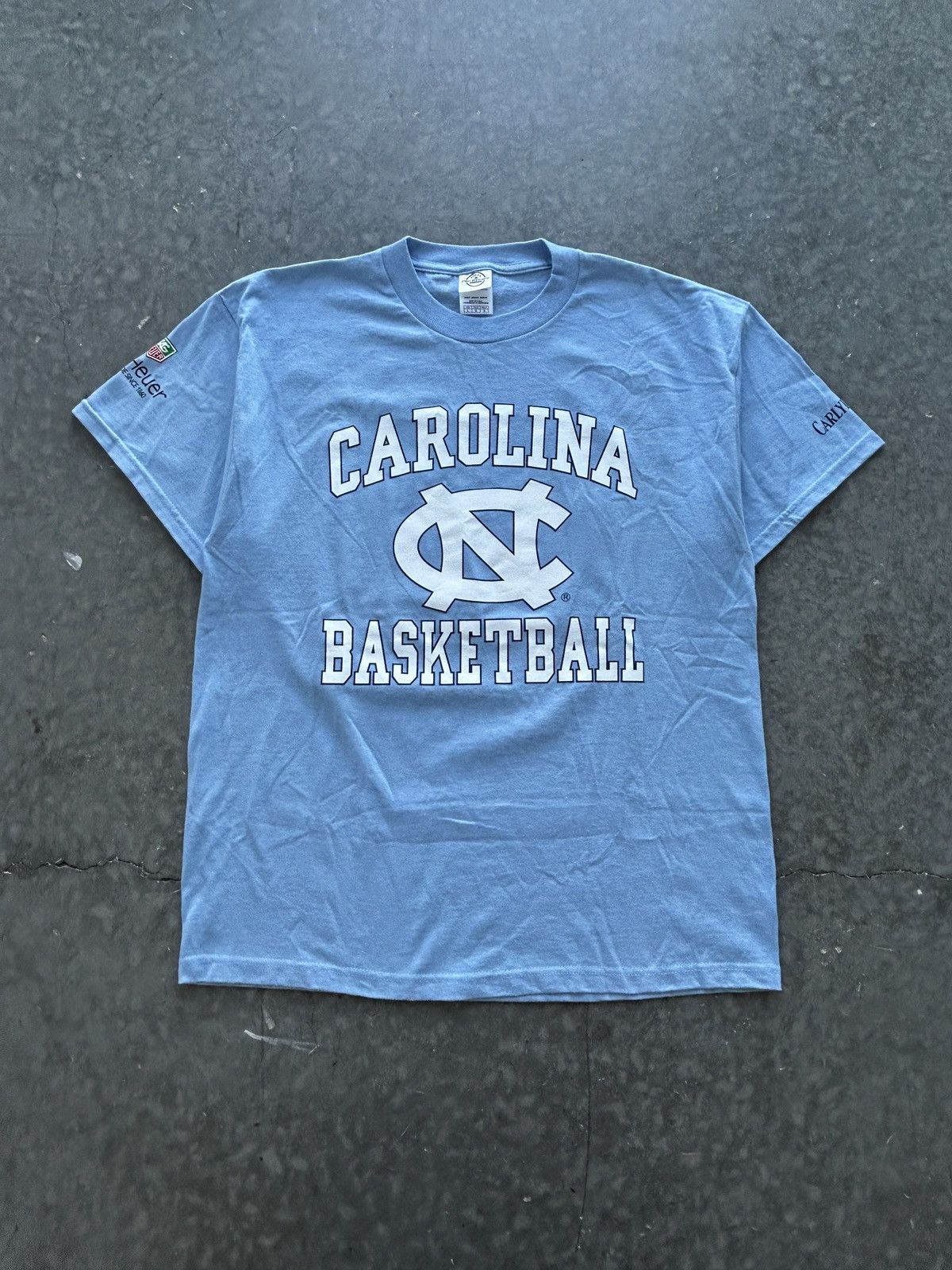 Vintage Y2K UNC Tarheels Basketball Carlyle Cup Tee