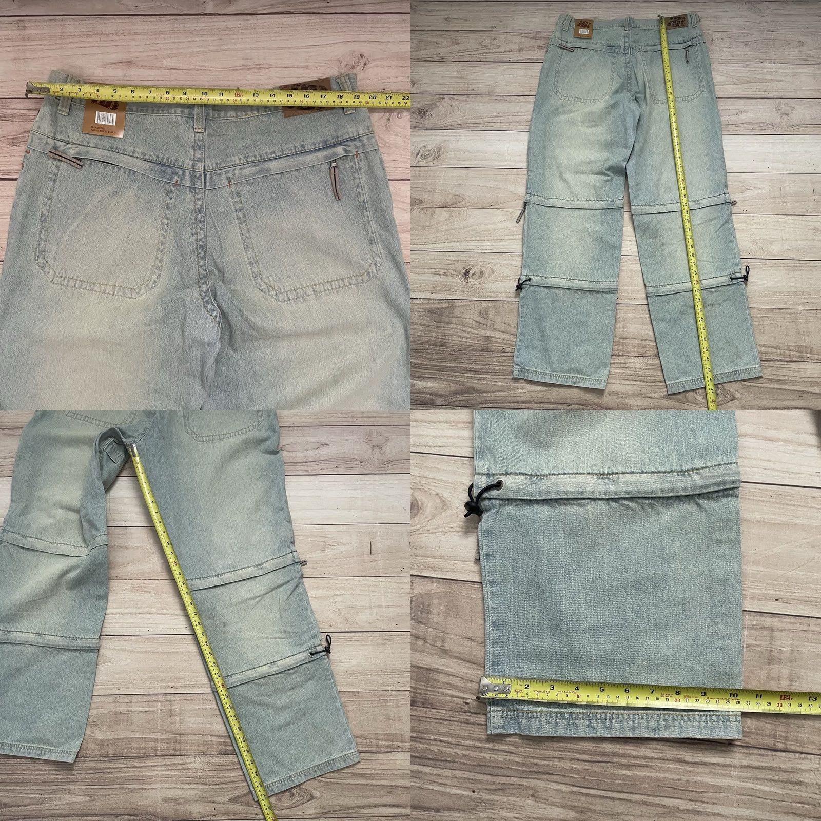 JNCO VINTAGE Royal Blue Jeans Jeans 40x34 Men's 90s Y2K Wide-Leg Denim Baggy 5-Pocket 100% Cotton Blue Mens Size US 40 / EU 56 - 9 Thumbnail