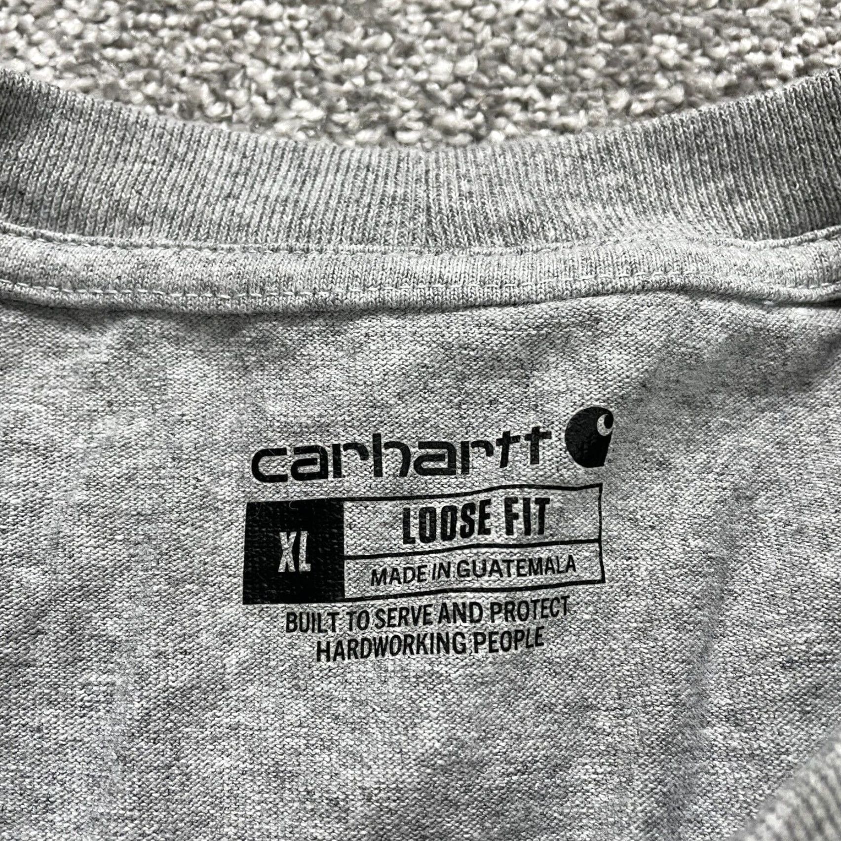 Carhartt Carhartt K87 Loose Fit T-Shirt Men XL Gray Crew Neck Cotton Graphic Pocket Tee Size US XL / EU 56 / 4 - 3 Thumbnail