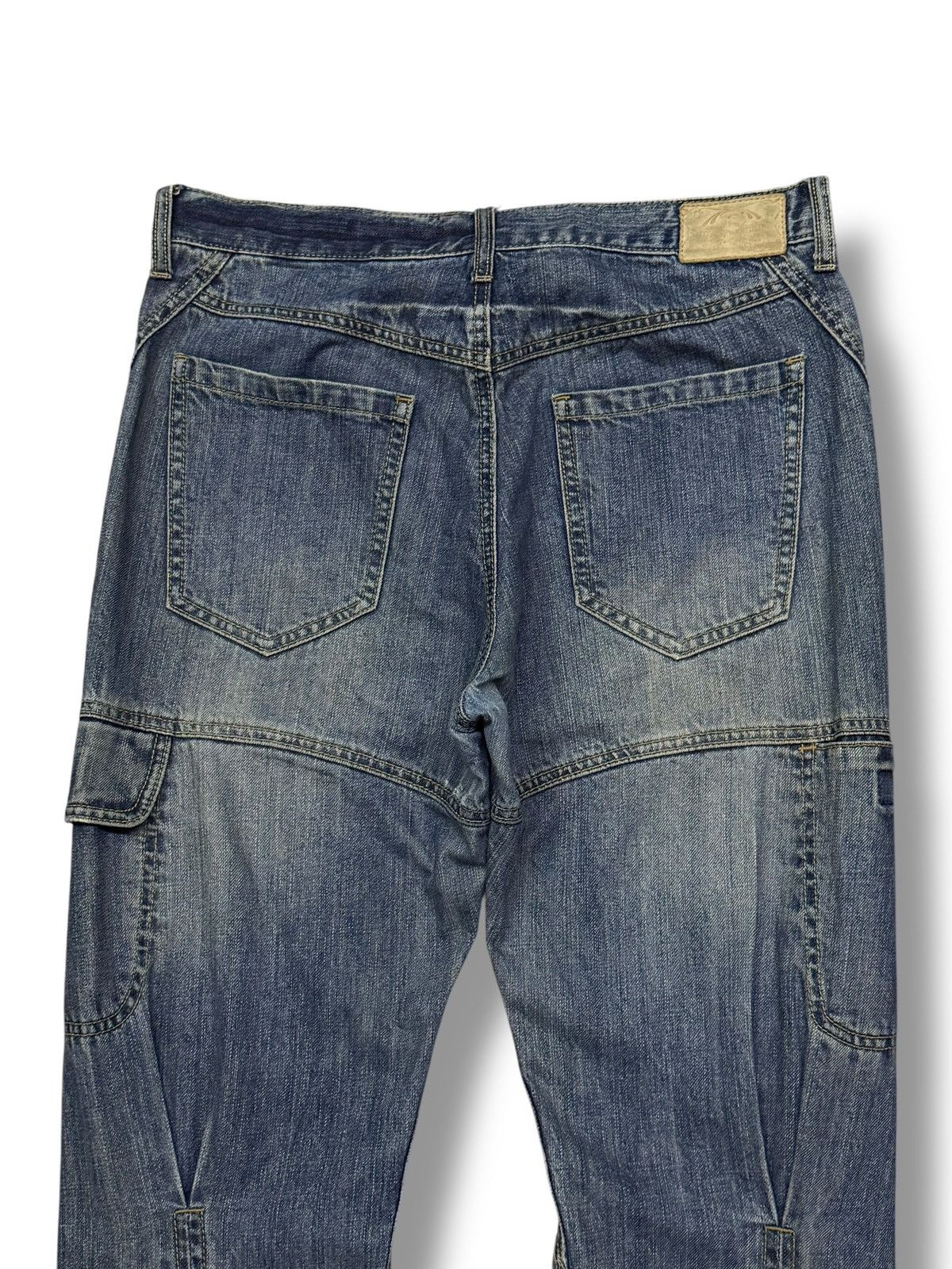 Japanese Brand Vintage Mysty Woman Y2K Japanese Cargo Panel Denim Jeans W32 Size 32" / US 10 / IT 46 - 5 Thumbnail