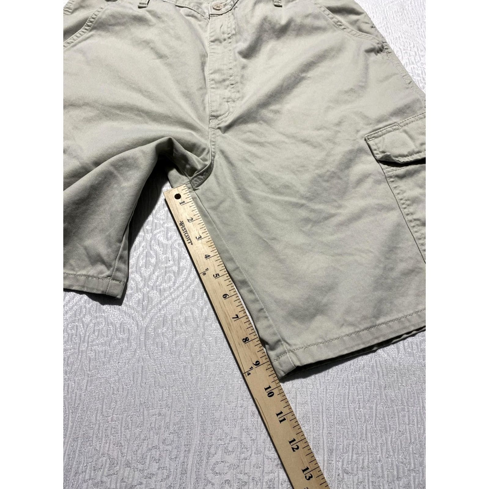 Wrangler Wrangler Shorts Mens 34 Beige Relaxed Fit Cargo Canvas Pockets Cotton Casual Size US 34 / EU 50 - 5 Thumbnail
