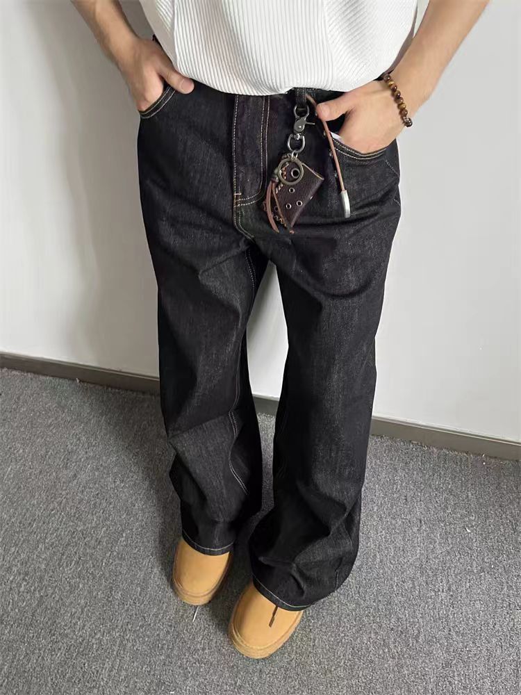 Jean Loose-fitting wide-leg black jeans Size US 34 / EU 50 - 5 Thumbnail