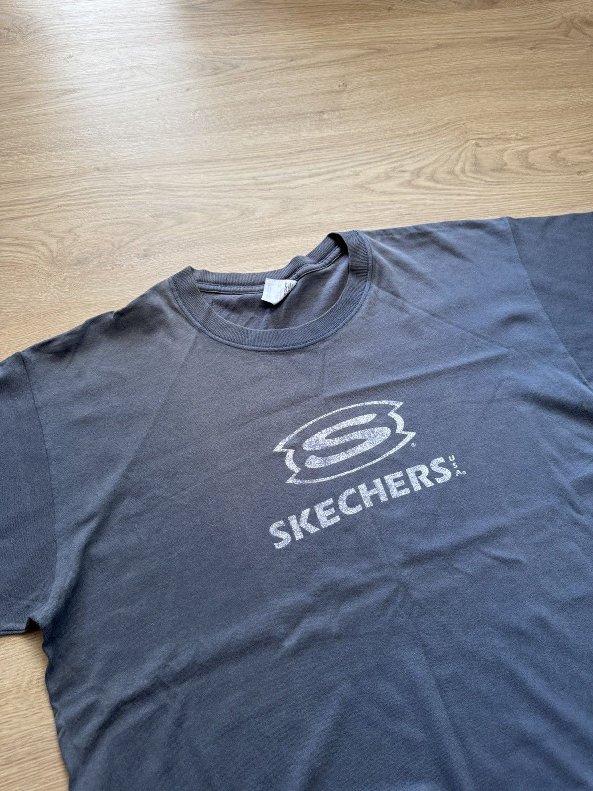 Anvil Vintage Anvil 90’s Skechers USA Sunfaded Blue T-Shirt Size US XL / EU 56 / 4 - 2 Thumbnail