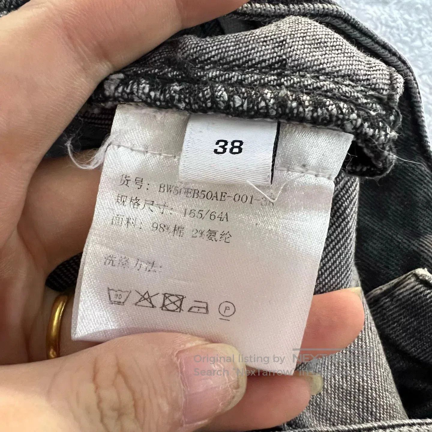 Givenchy Givenchy Gray Washed Denim Pants Size 38. Size US 38 / EU 54 - 4 Thumbnail