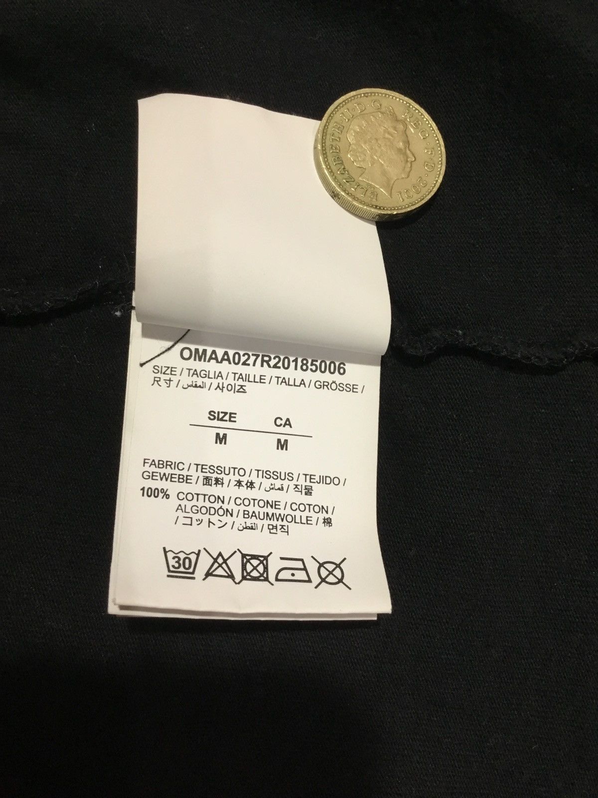 Off-White Off-White c/o Virgil Abloh Main Label T-Shirt Black Size US M / EU 48-50 / 2 - 11 Thumbnail