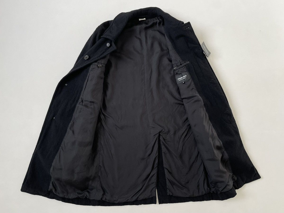 Comme des Garcons Homme Deux A/W 19 Black Brushed Wool Overcoat Size US L / EU 52-54 / 3 - 12 Thumbnail