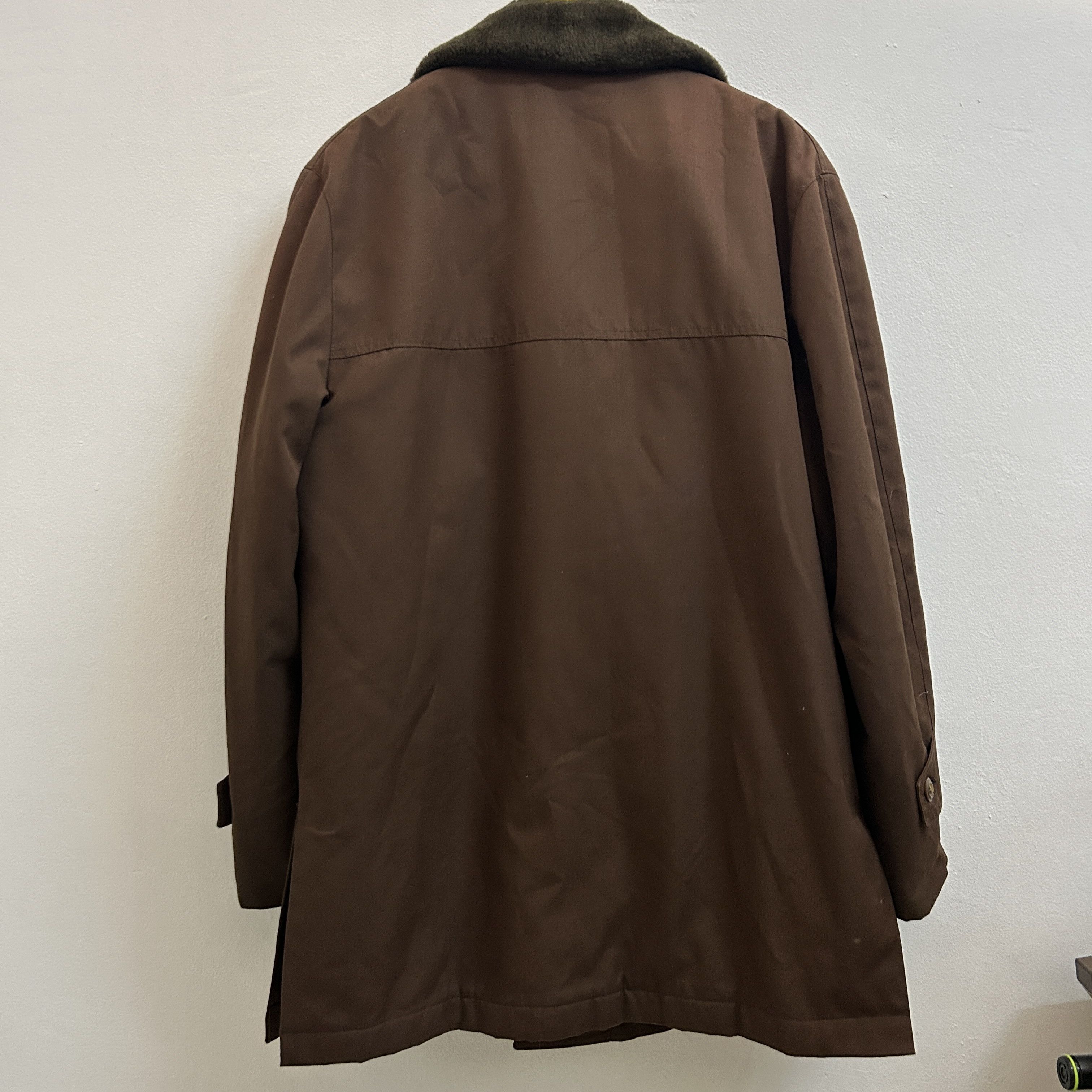 Vintage Vintage 70s Brown Tergal Jacket Size XL / US 12-14 / IT 48-50 - 12 Thumbnail