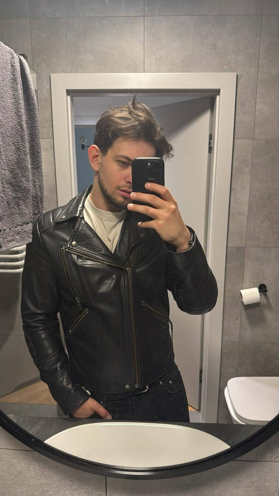 Acne Studios Acne Studios SS11 Leather Biker Jacket Size US L / EU 52-54 / 3 - 2 Thumbnail