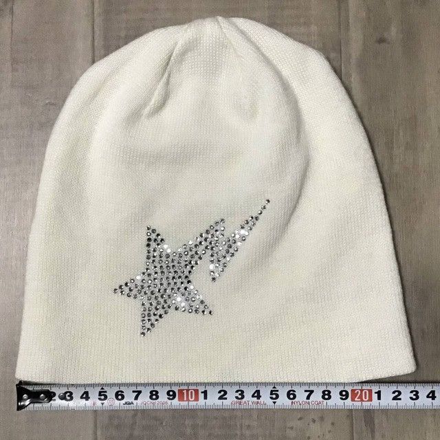Bape × Nigo × Swarovski Swarovski BAPE STA logo beanie knit cap a bathing ape NIGO Size ONE SIZE - 4 Thumbnail